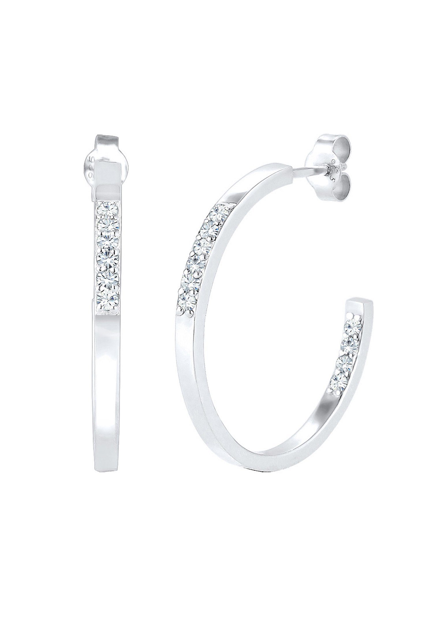Elli Paar Creolen Creolen mit Kristallen von Swarovski® 925 Sterling Silber günstig online kaufen