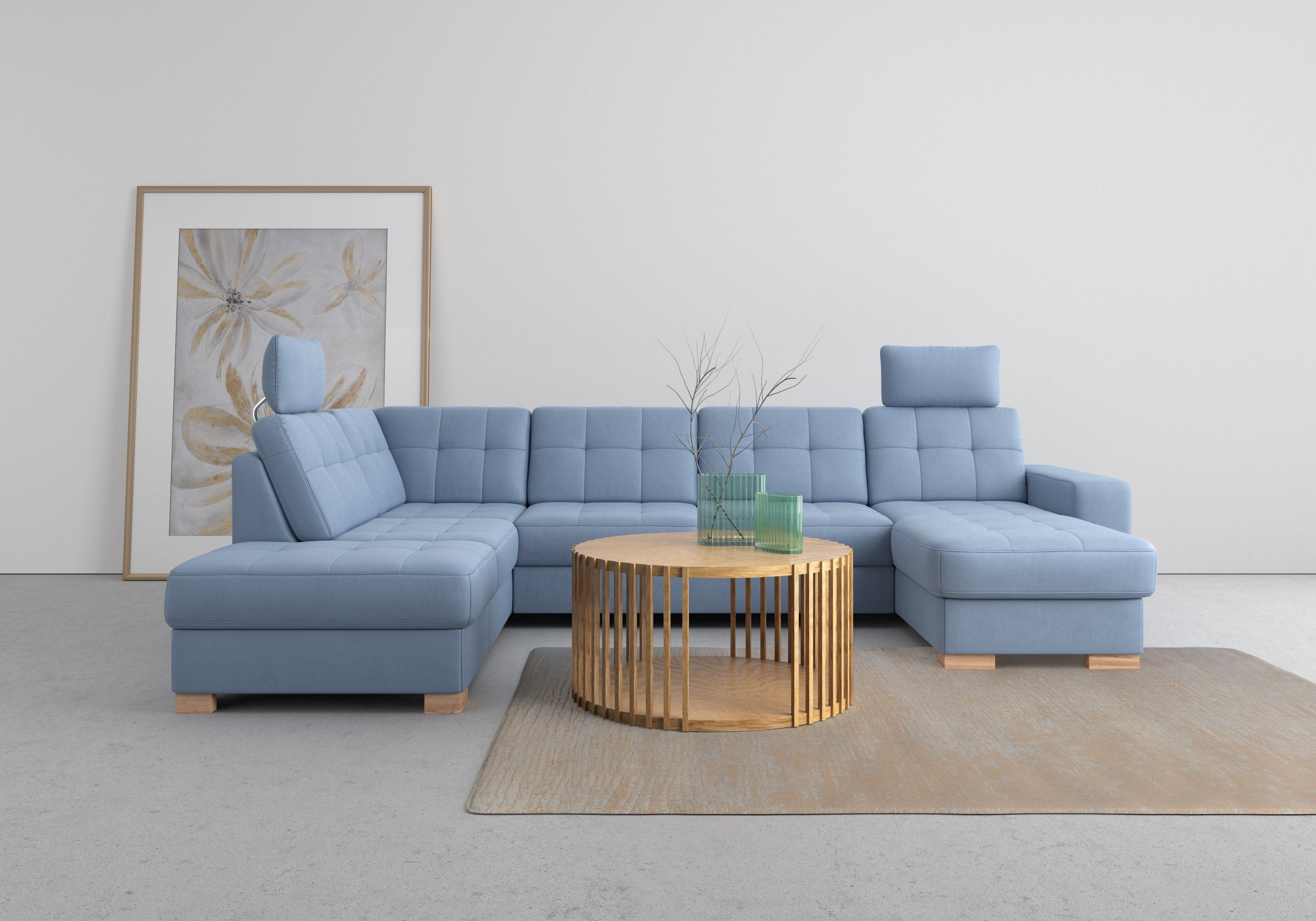 sit&more Wohnlandschaft Quincy U-Form, wahlweise mit Bettfunktion und Bettkasten