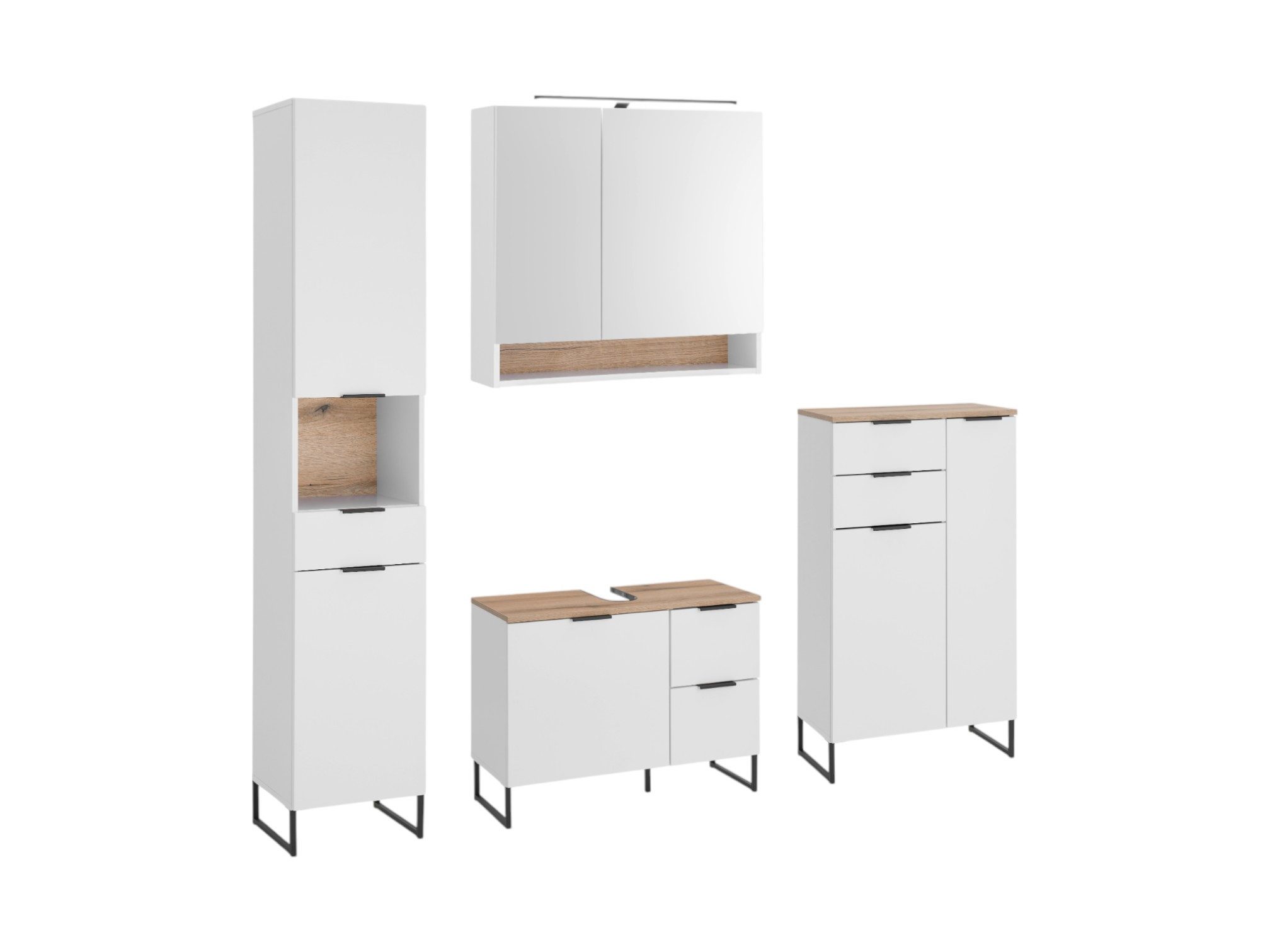 moebel-dich-auf Badmöbel-Set Aspen 80, (Set 1, günstig online kaufen