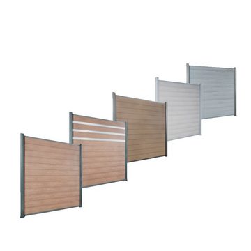 DeToWood Zaunpfosten Zaunpfosten für Serie Premium, (Set), Stabile Bauweise aus Aluminium