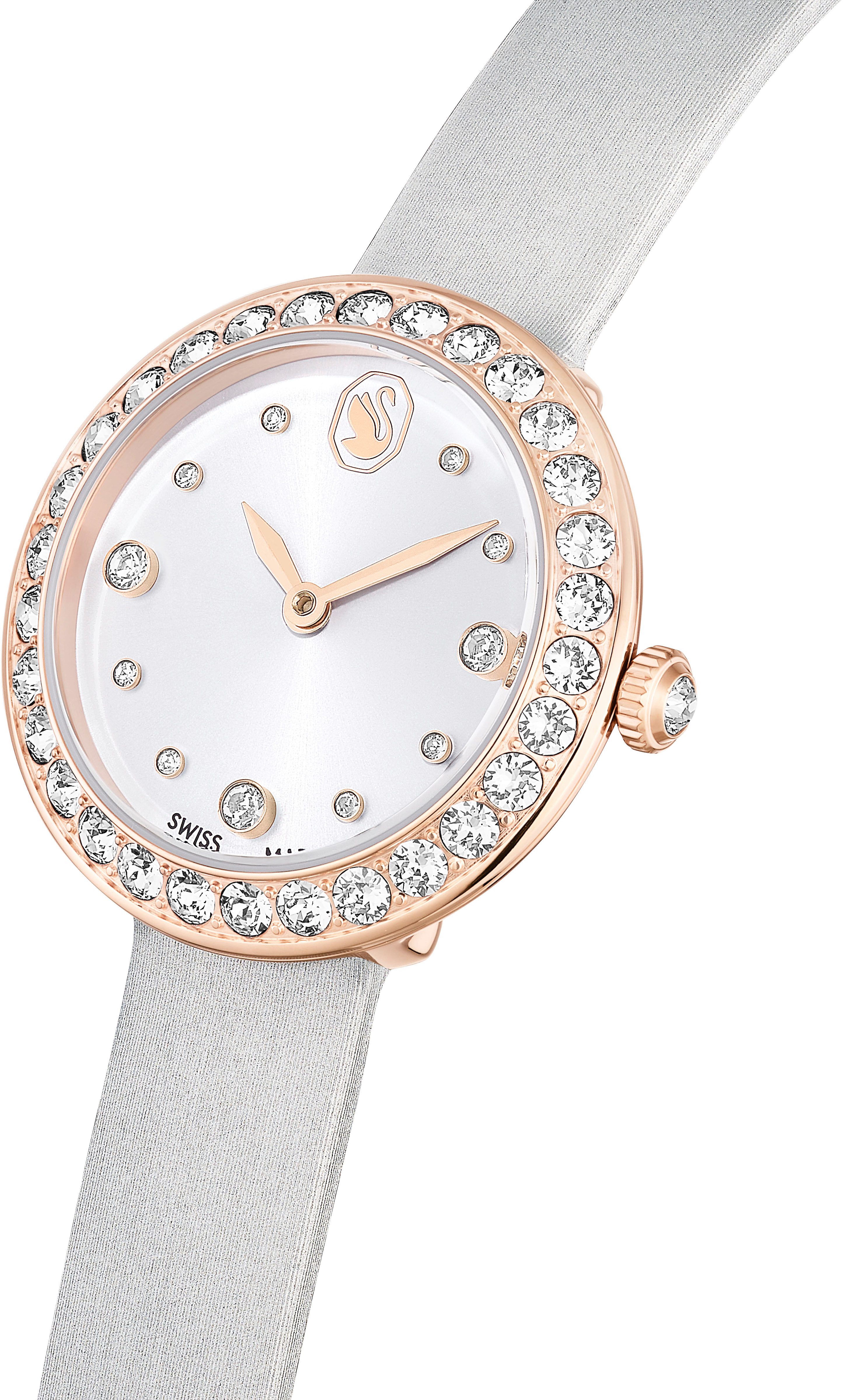 Swarovski Quarzuhr MATRIX TENNIS 5710105, Armbanduhr, Damenuhr, Swiss Made, Lederarmband, analog