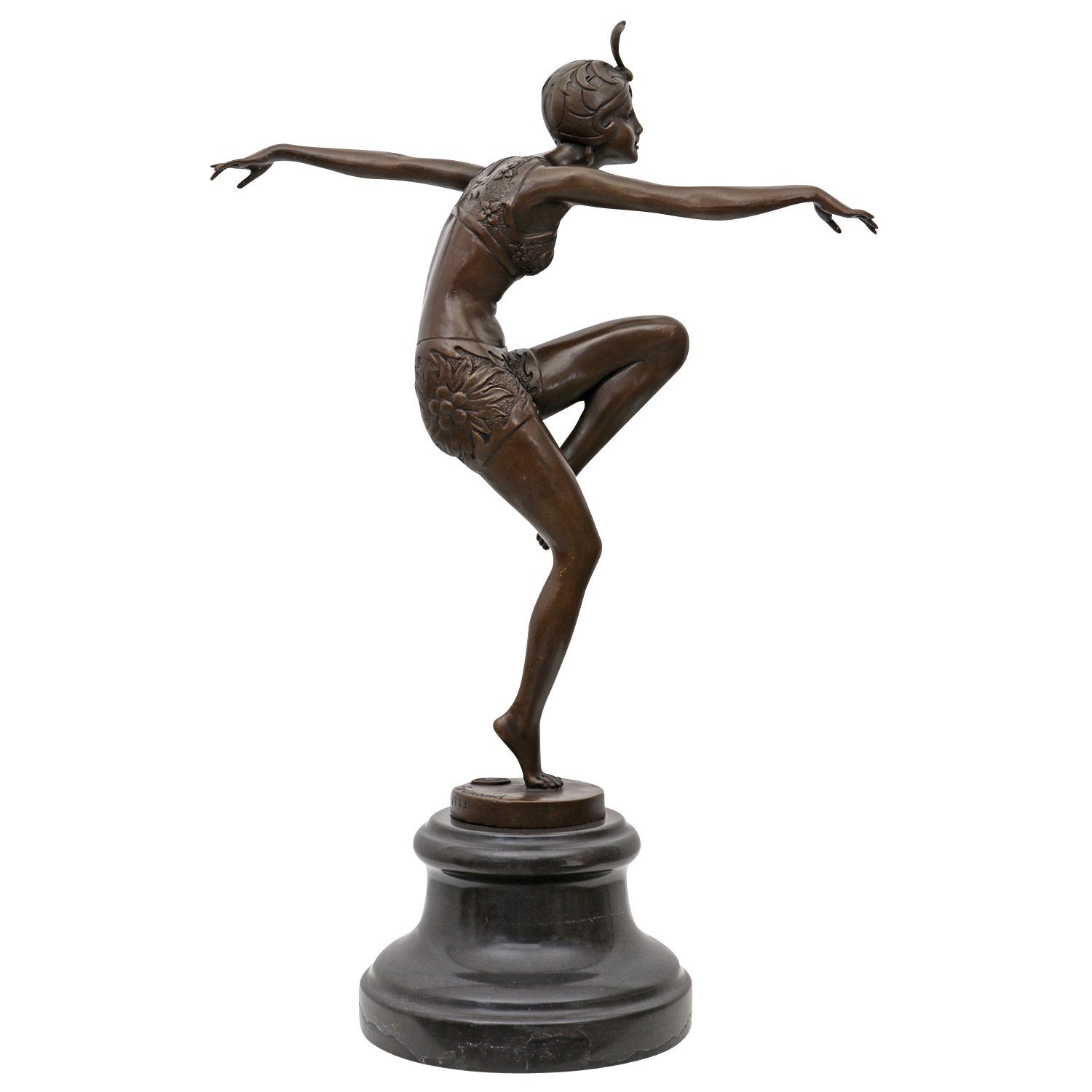 Bronzeskulptur Bronze Con Brio nach Preiss Bronzefigur Skulptur Antik-Stil 