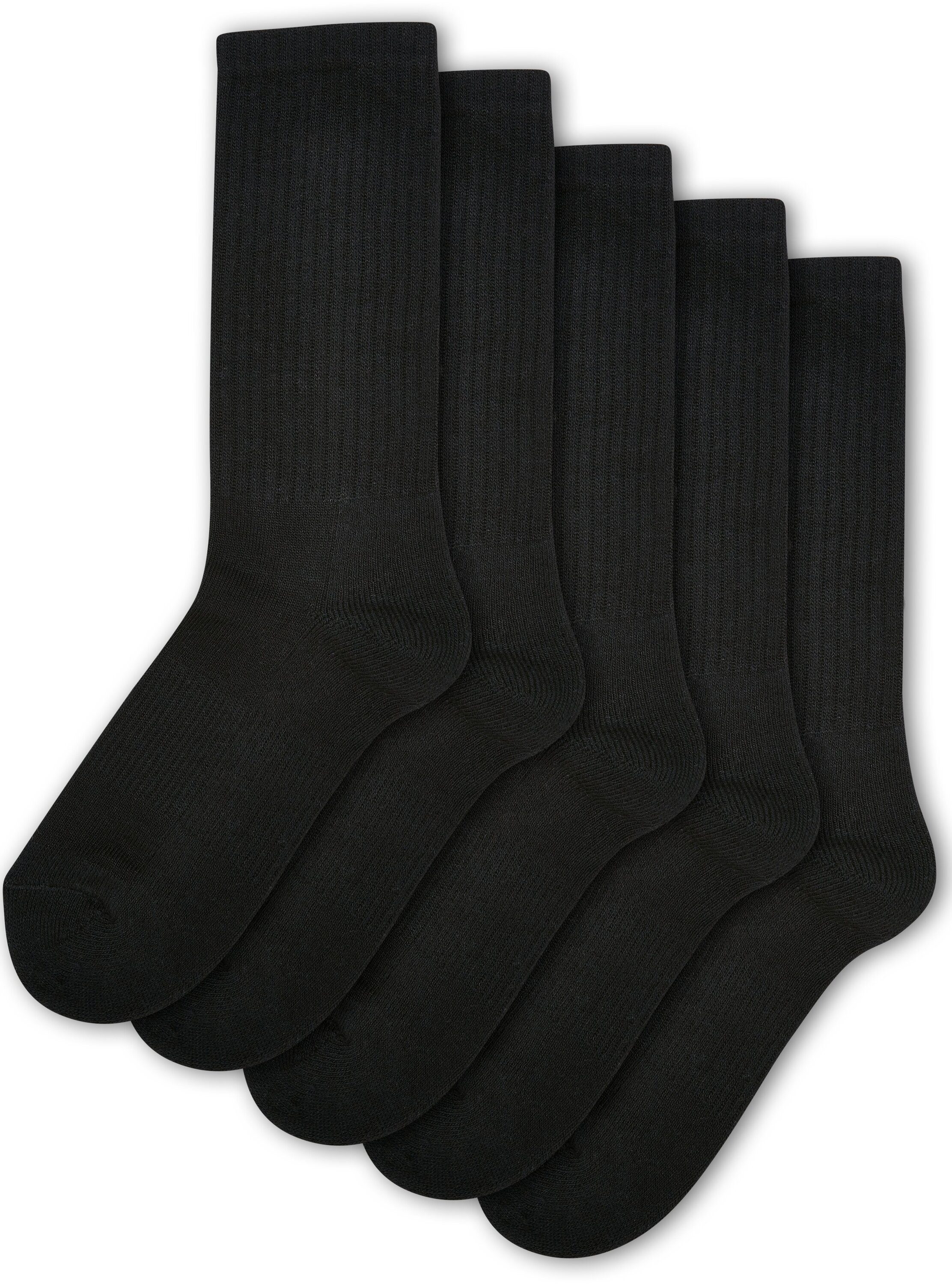 URBAN CLASSICS Accessoires 5-Pack Freizeitsocken black (1-Paar) Socks Kids Sport