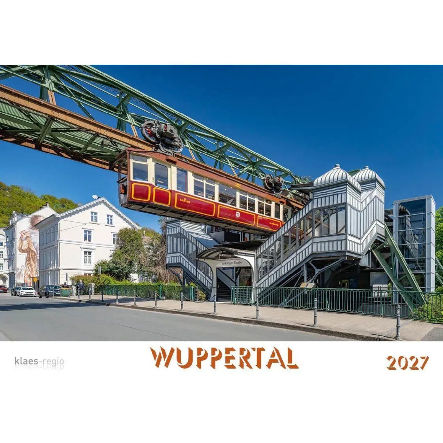Wandkalender Wuppertal 2026 Bildkalender A4 Spiralbindung