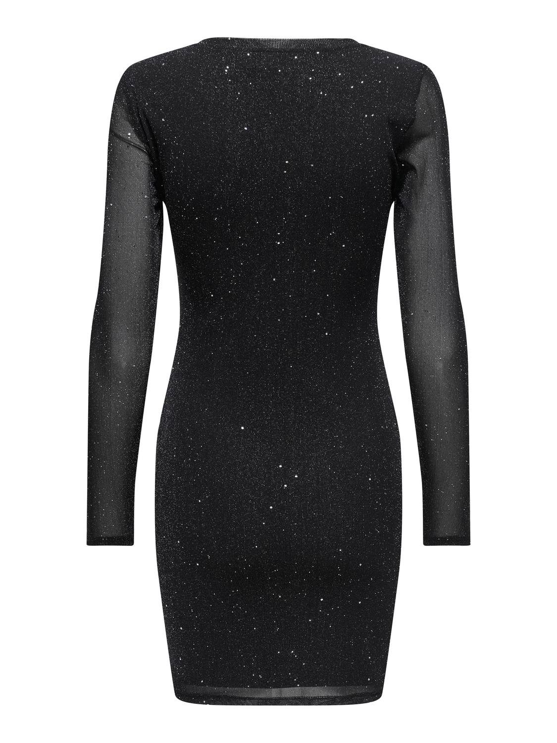 JACQUELINE de YONG Abendkleid Rundhals Langarm günstig online kaufen