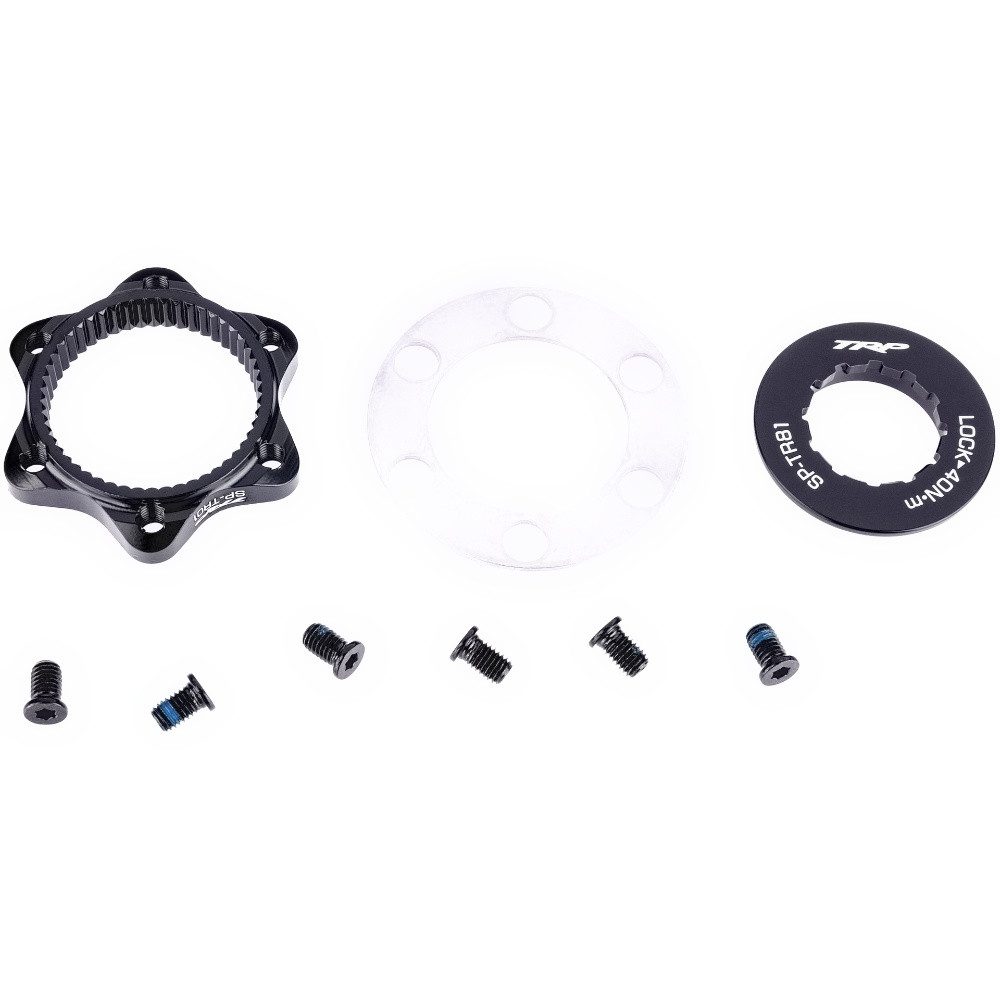 TRP Scheibenbremse TRP Bremsscheiben Adapter CL81" f. Naben m. 12mm Steckachse schwarz ca