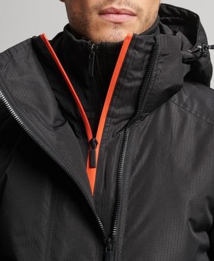 Superdry Windbreaker HOODED YACHTER WINDBREAKER JKT Black/Bold Orange