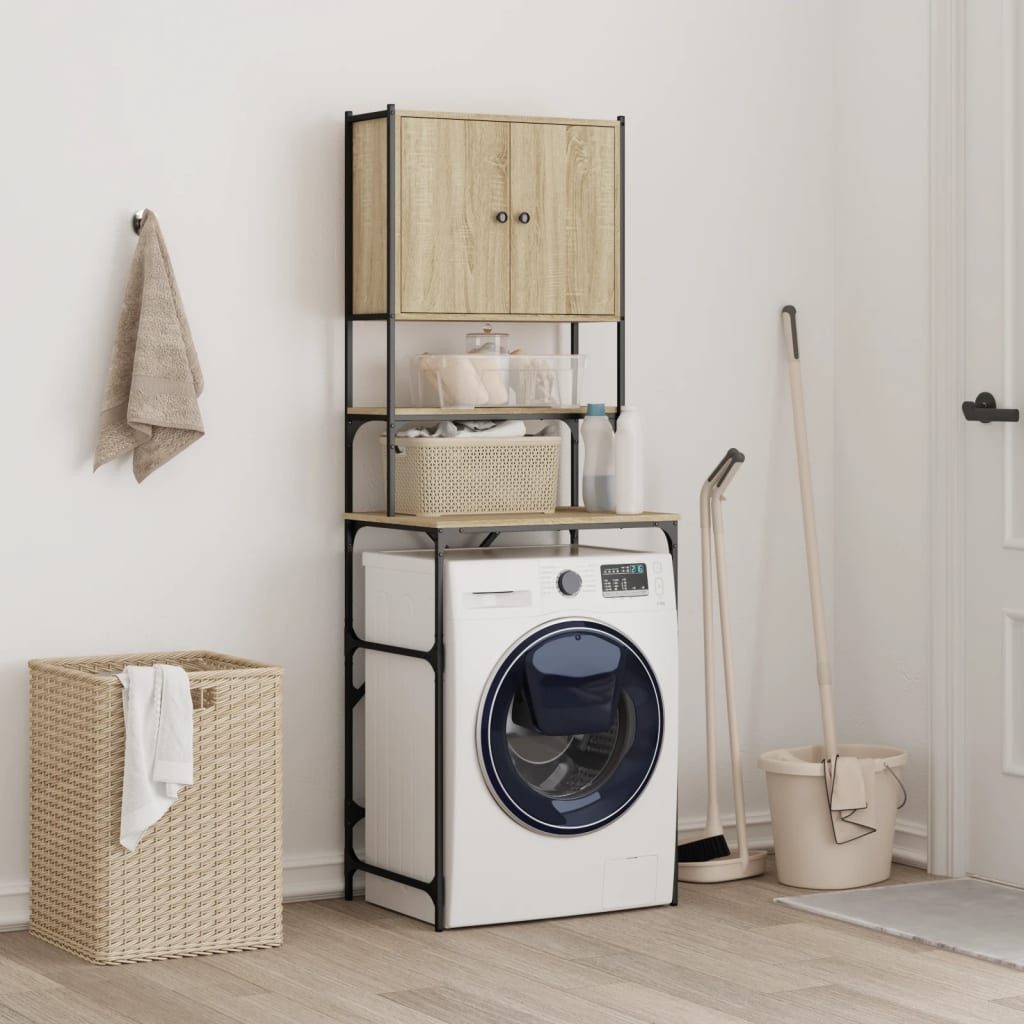 vidaXL Waschmaschinenumbauschrank Waschmaschinenschrank Sonoma-Eiche 68x48, günstig online kaufen