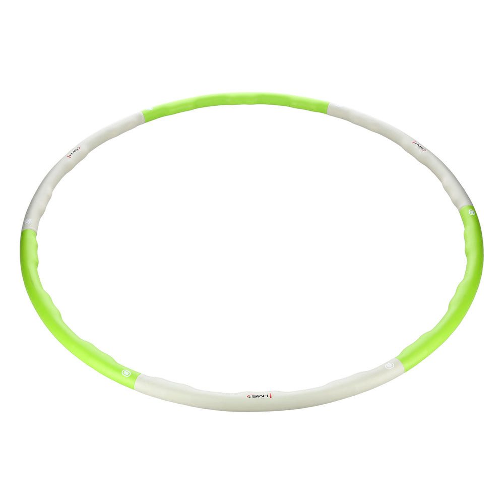 HMS Hula-Hoop-Reifen Fitnessreifen Massagereifen Bauchtrainer (Spar-Set, 1-tlg., 100 cm zerlegbar), 6 Segmente, Massagenoppen, zerlegbar, 1,5 kg