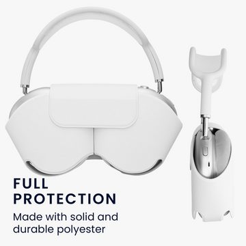 kwmobile Kopfhörer-Schutzhülle Hülle für Apple AirPods Max Case aus Polyester, Kopfhörer Tasche Etui - Cover in Weiß