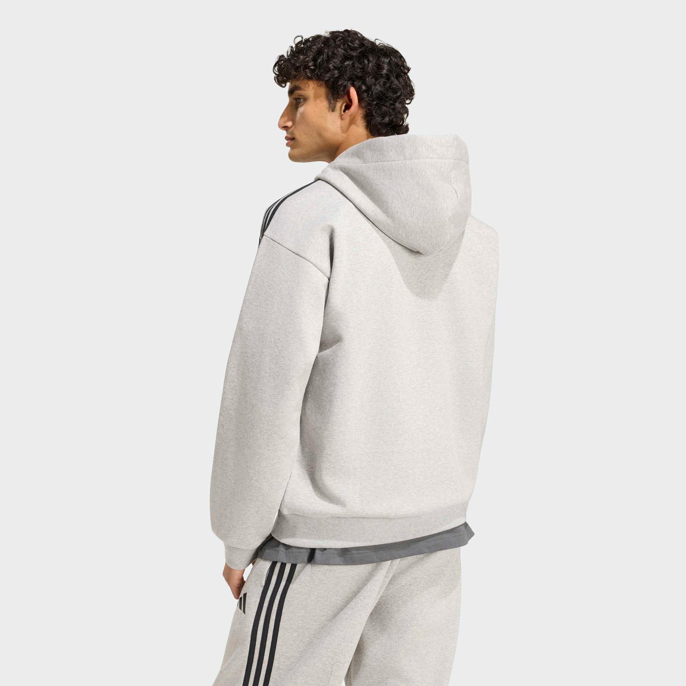 adidas Sportswear Kapuzensweatshirt ESSENTIALS 3-STREIFEN FLEECE