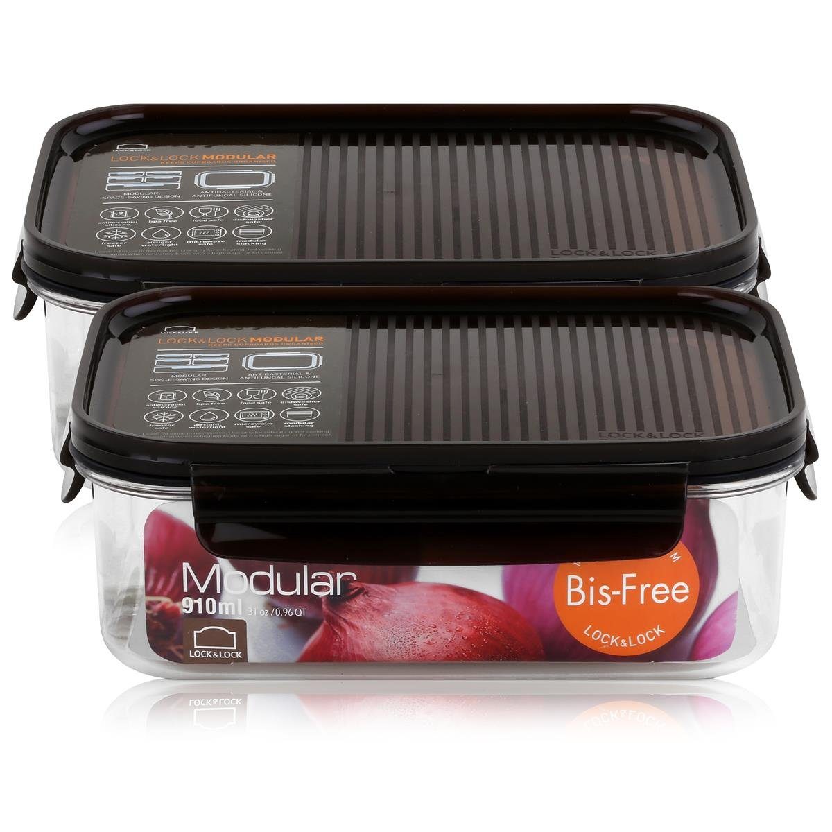 LOCK & LOCK Vorratsdose »Lock&Lock Modular LBF404 Frischhaltedose 910ml