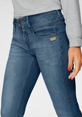 GANG Skinny-fit-Jeans 94Medina mit stylischer halb offener Knopfleiste