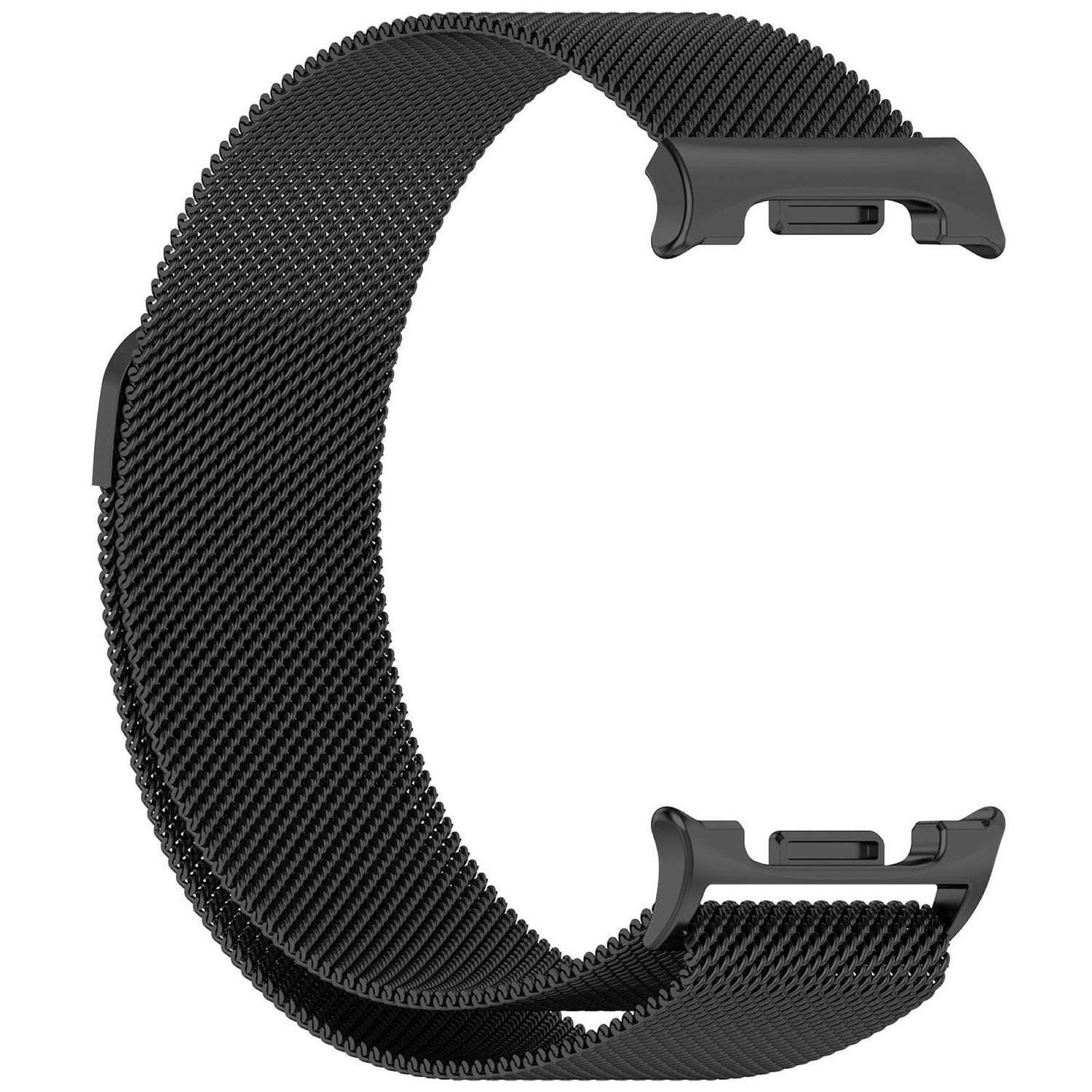Wigento Smartwatch-Armband Für Samsung Galaxy Watch 8 / 8 Classic Metall Mesh Armband Schwarz, Edelstahl, magnetischer Verschluss, atmungsaktiv
