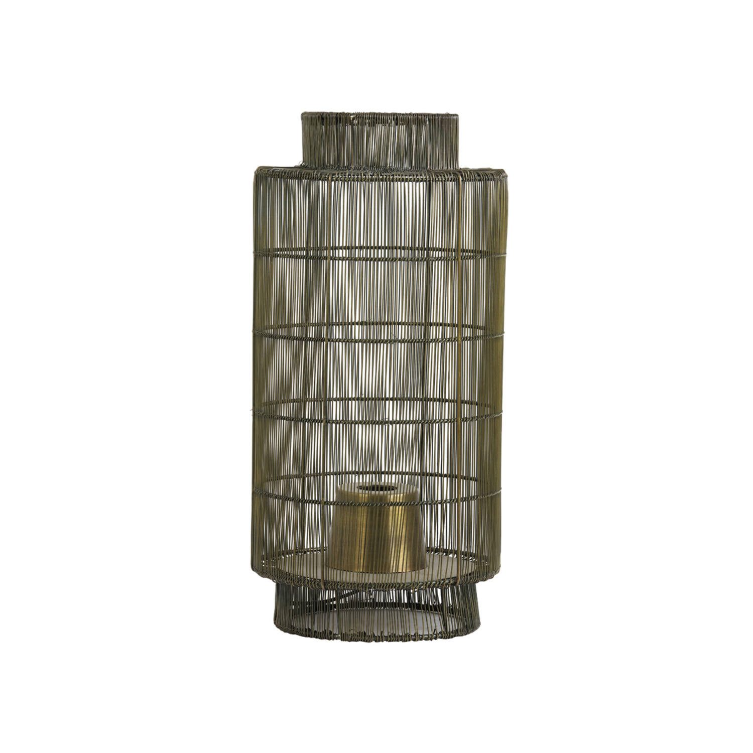 Tischleuchte Tischleuchte Lampe Laterne GRUARO Light & Living Ø24x52 Antik Bronze