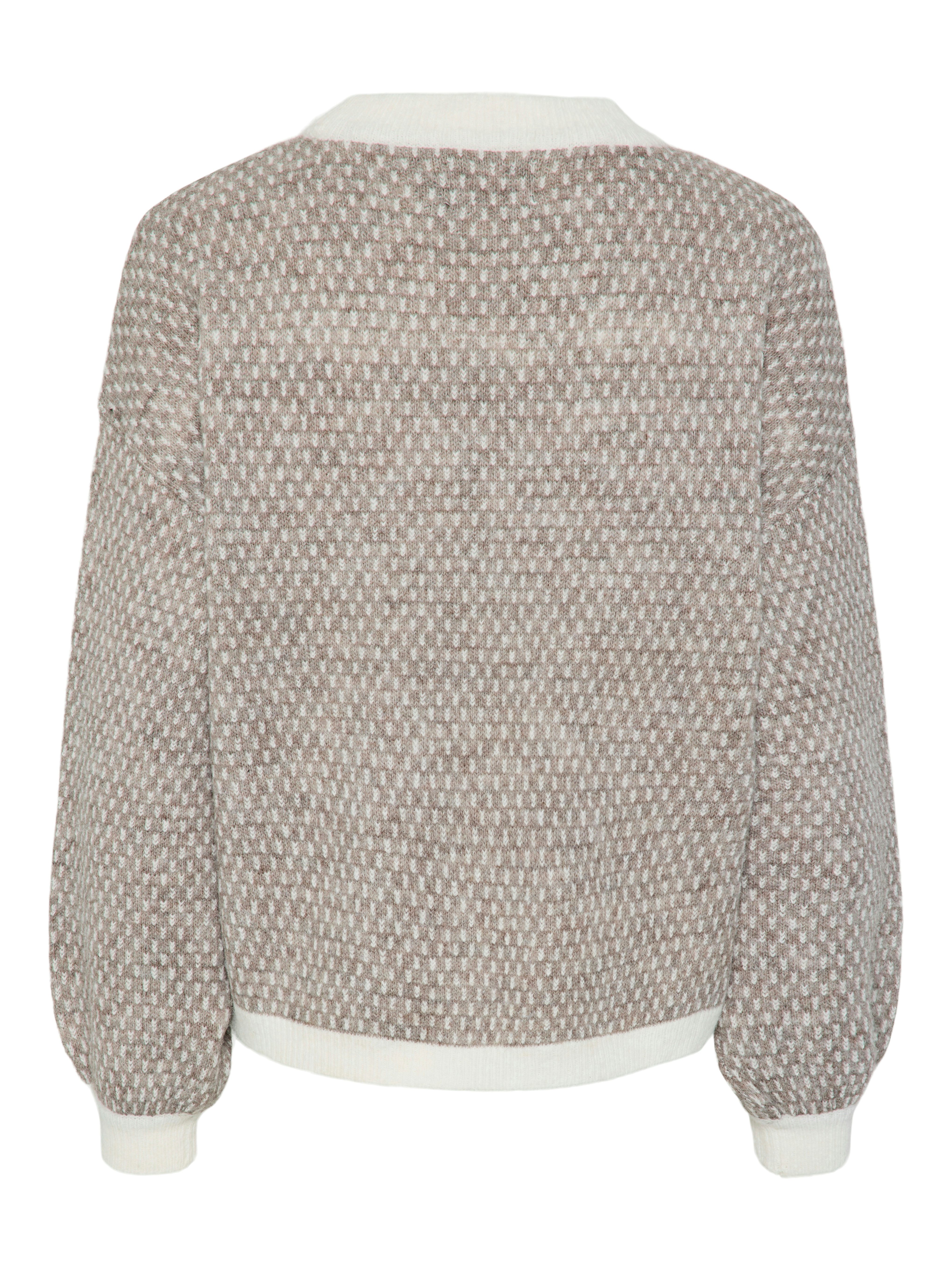 pieces Rundhalspullover PCDILIPPA LS O-NECK KNIT MM günstig online kaufen