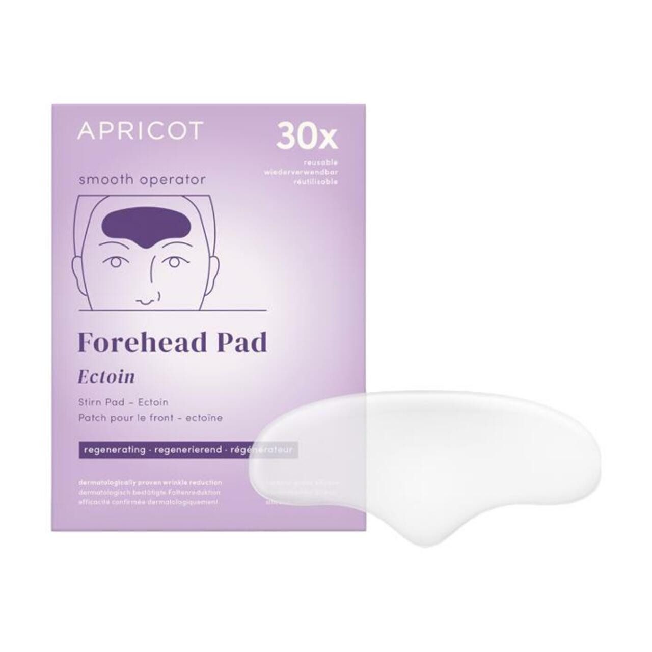 Gesichtsmaske Stirn Pad Ectoin „smooth operator“ aus medizinischem Silikon - 30 x wi