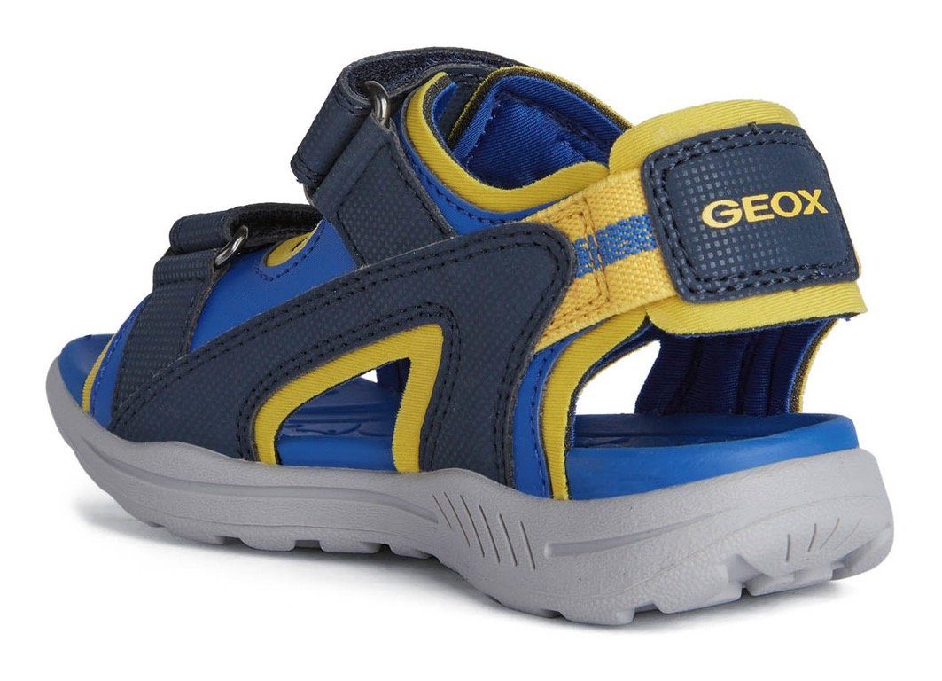 Schuhe Sandalen Geox Kids J VANIETT BOY Sandale mit Logoschriftzug an der Ferse