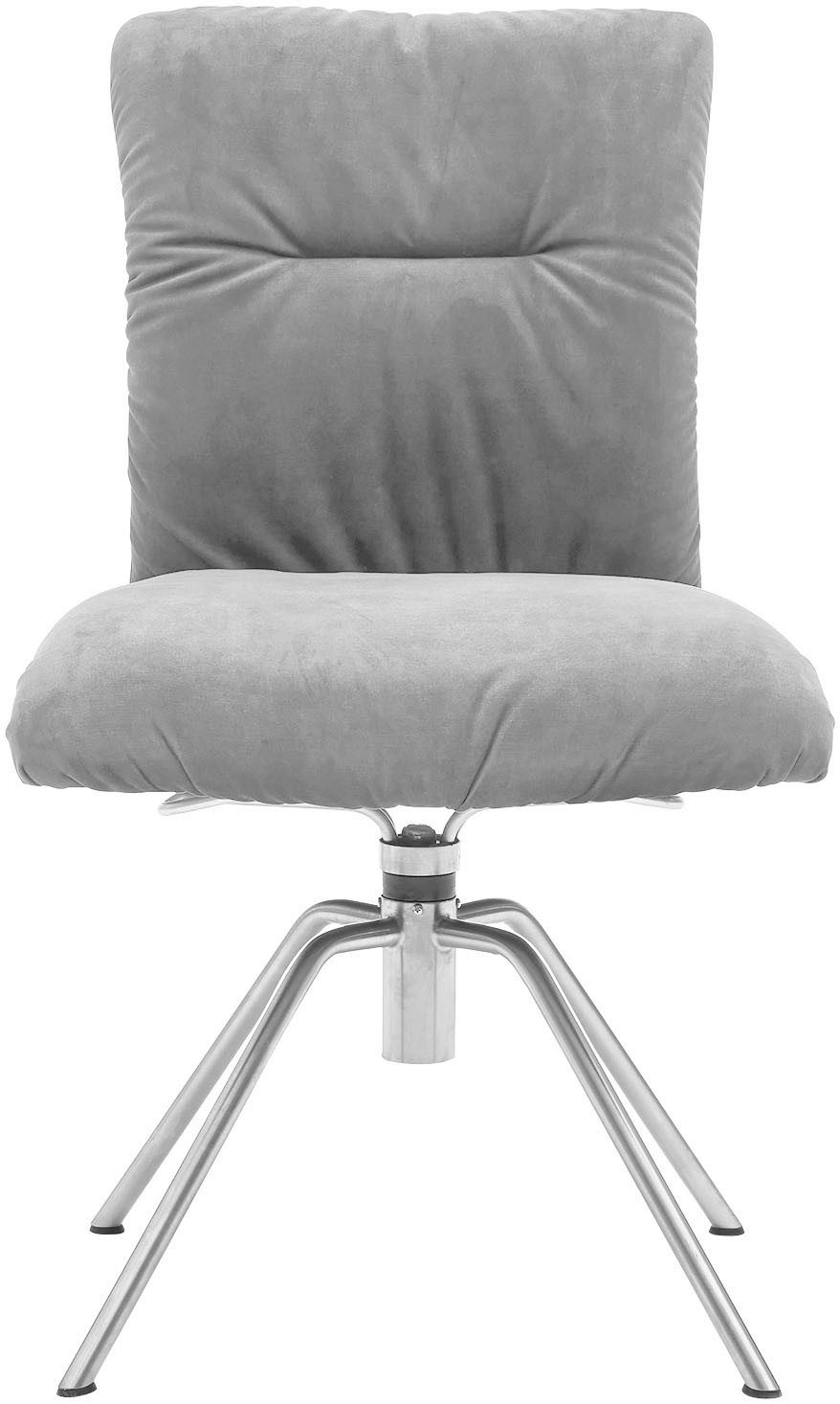 Musterring Polsterstuhl Helmond 6600 (Set, 2 St), Gestell Edelstahl, drehbar, besonders leger gepolster, ohne Armlehne