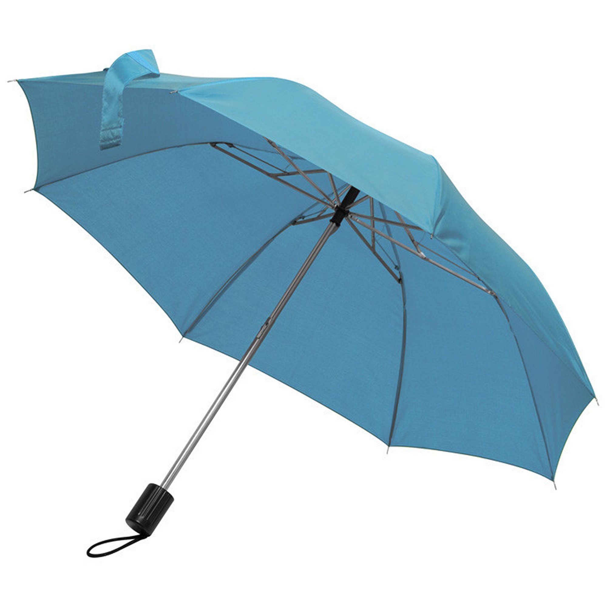 Macma Taschenregenschirm Taschen-Regenschirm / mit Schutzhülle / Farbe: hellblau
