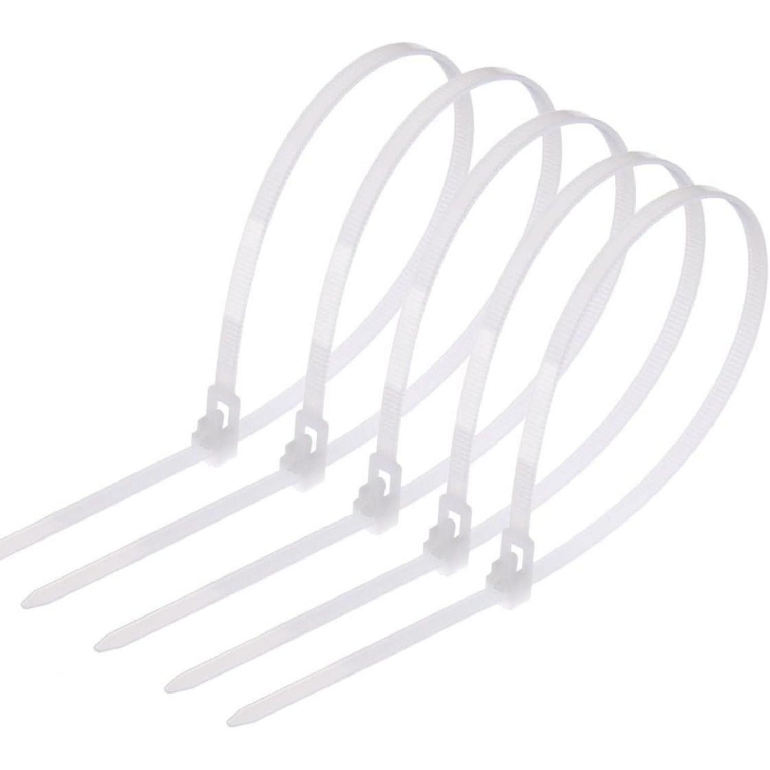 LuxusKollektion Kabelbinder Kabelbinder Wiederverschließbar UV-Beständig Weiß 300mm (100-St)