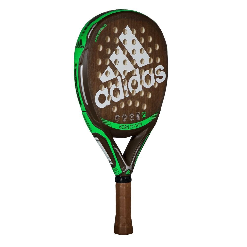adidas Sportswear Padelschläger Padel-Tennis-Schläger Adipower Greenpadel, Oberfläche aus 100 % Leinen - komplett biologisch abbaubar