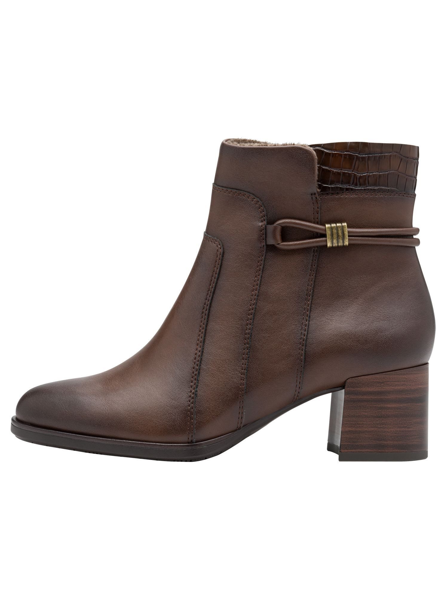 Jana Vegan, Removable Sock, Mehrweite mit Blockabsatz Stiefelette Vegan