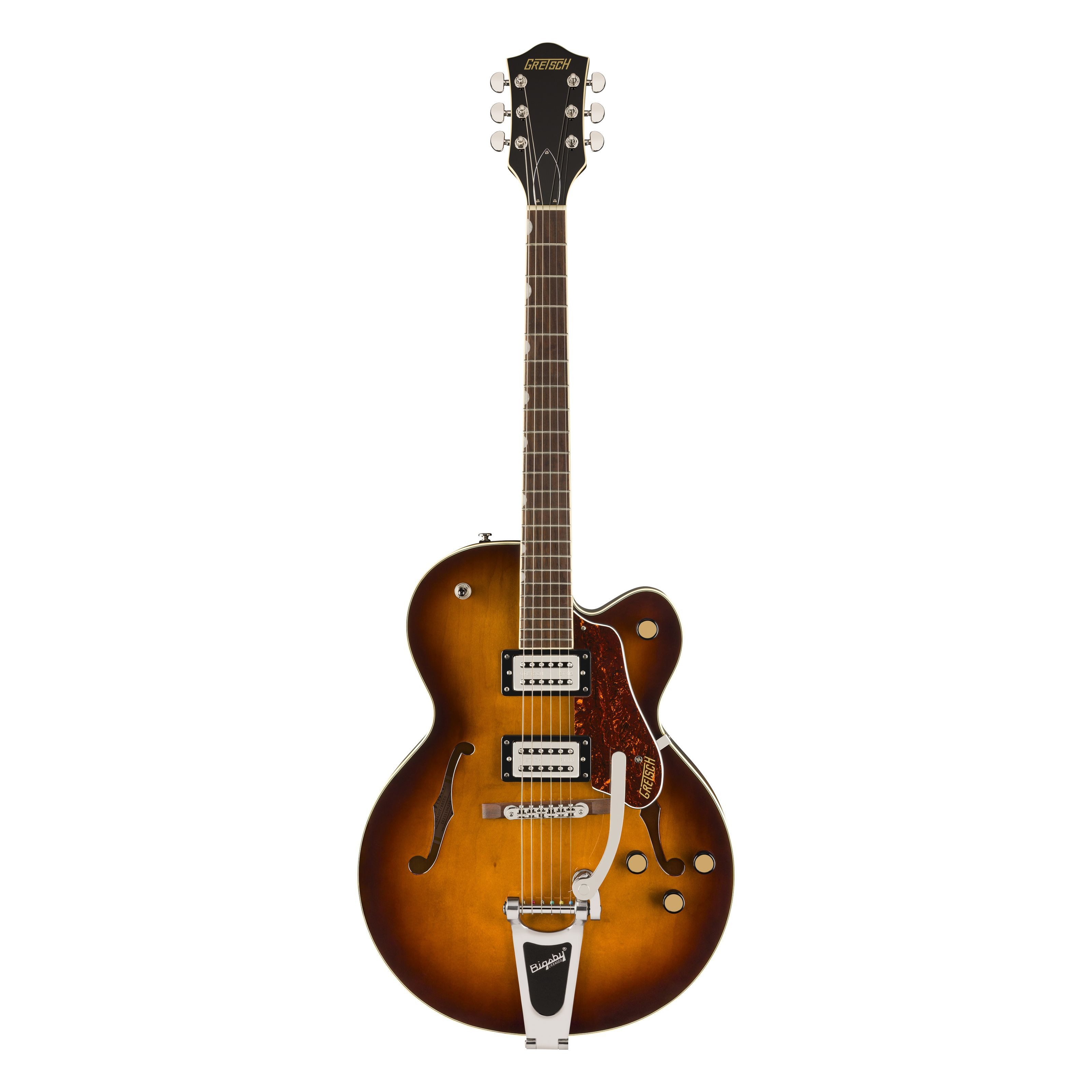 Gretsch Halbakustik-Gitarre, Halb-Akustik Gitarren, Semi Hollow-Modelle, G2420T Streamliner Hollow Body with Bigsby Robusto Burst -