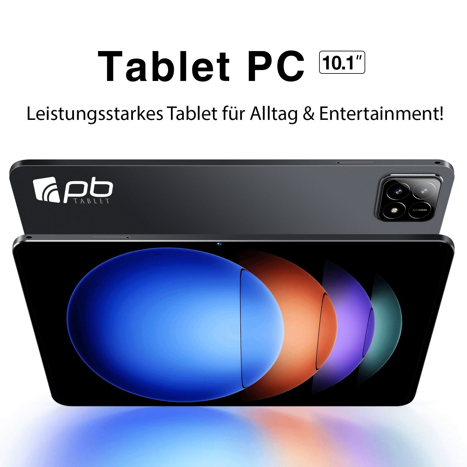 pb Pad 6s 12+512GB Tablet, Wifi 7, 3 Jahre Garantie, 2K-Display 120Hz Tablet (10,1", 512 GB, Android 14, WLAN 7, GSM, 5G, 4G, 3G, 2G, GPS-Satelliten-Navigation, SIM-Tool, Kopfhörer, Tablet-Halter, S Pen, Schutzfolie, Cleantücher)