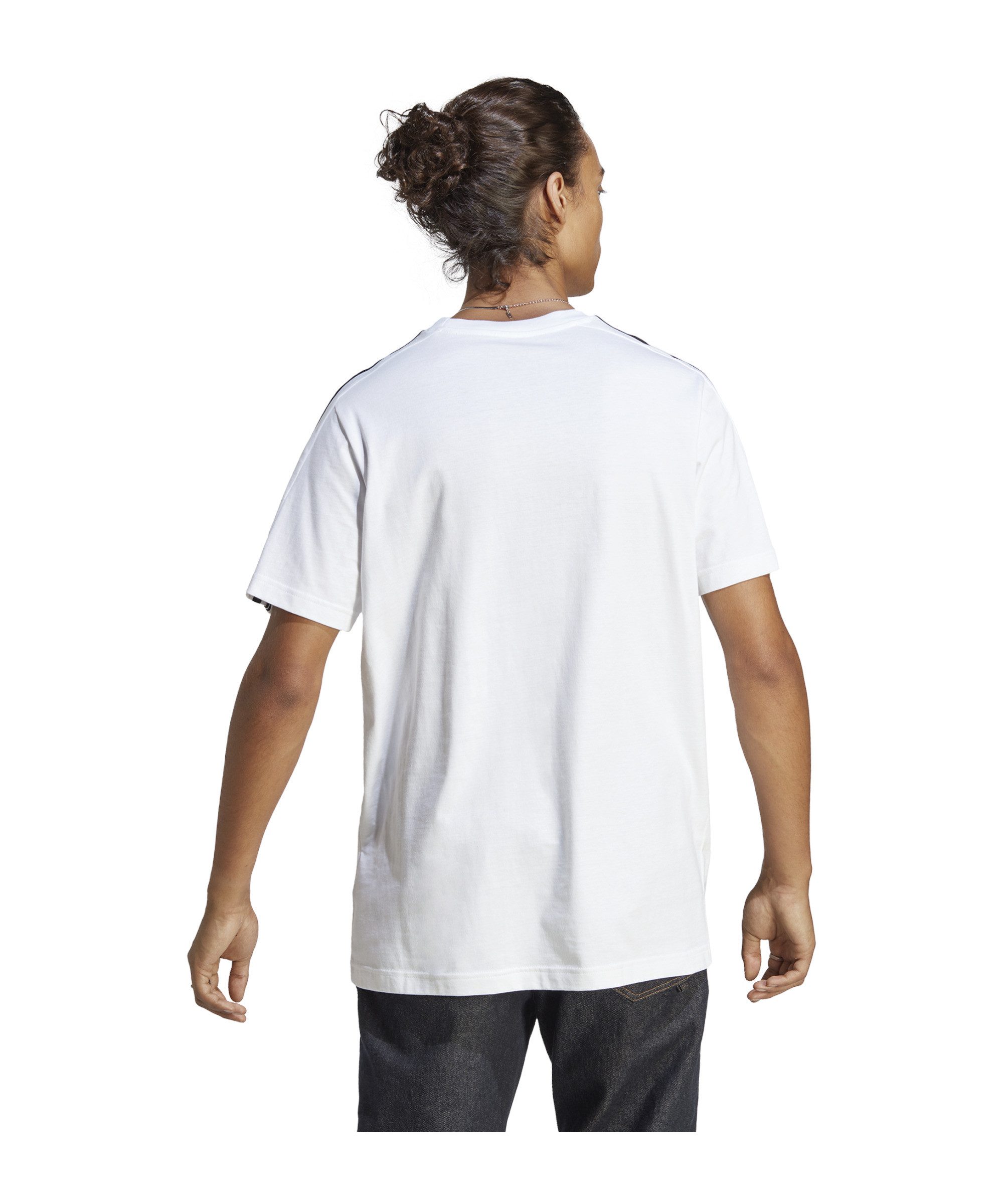 adidas Performance T-Shirt adidas Performance 3S T-Shirt Weiß Herren Baumwolle