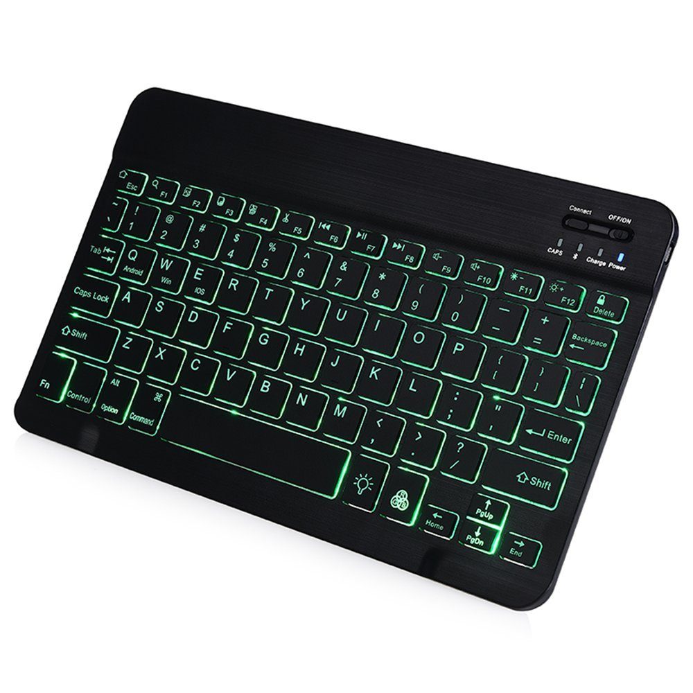 GelldG Mini Kabellose Tastatur, Hintergrundbeleuchtung Wireless-Tastatur