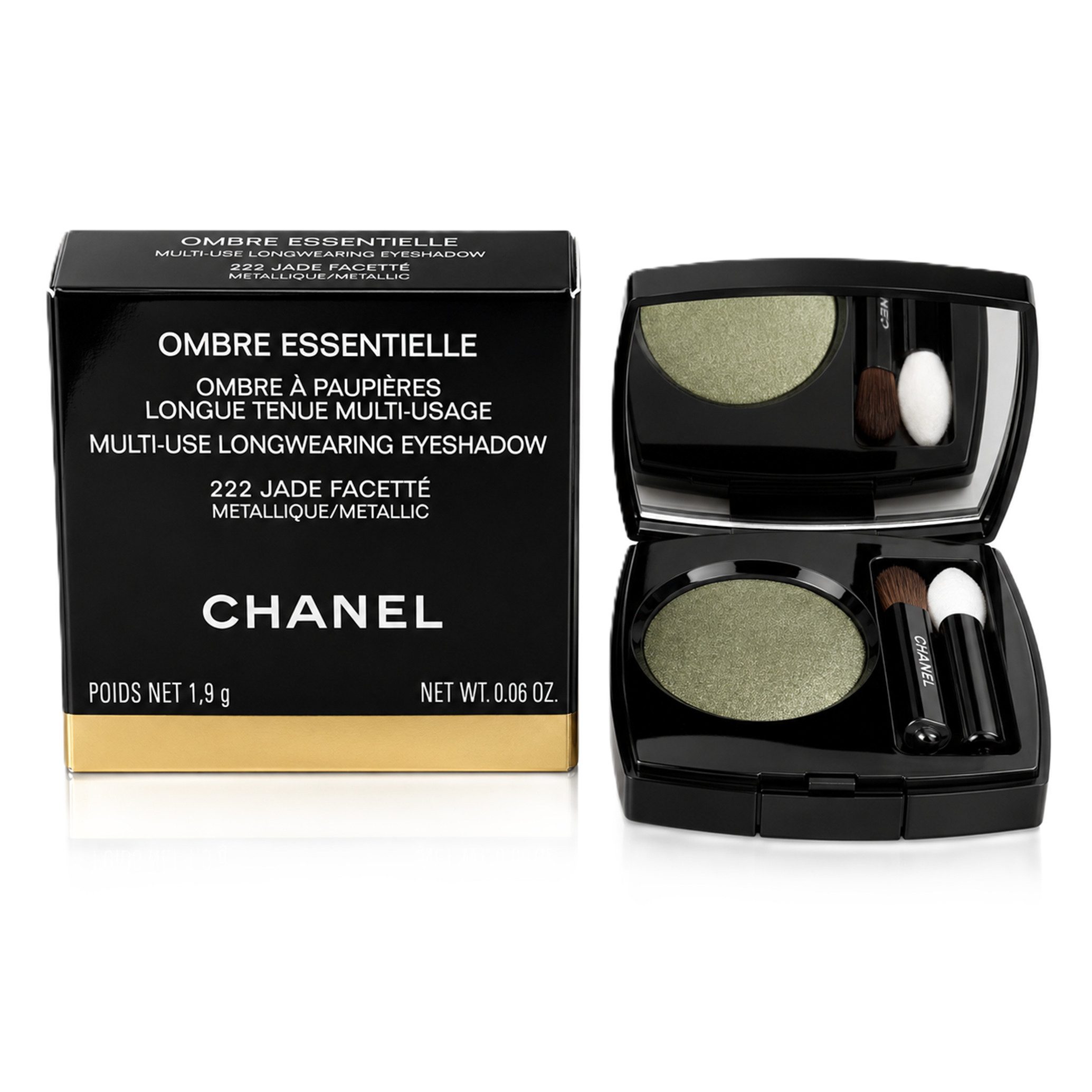 CHANEL Lidschatten Chanel Ombre Essentielle Multi-Use Longwear 222 Jade Facette Eyeshadow