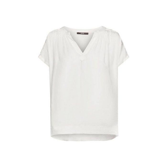 Esprit Collection T-Shirt Viskosebluse mit V-Ausschnitt (1-tlg)