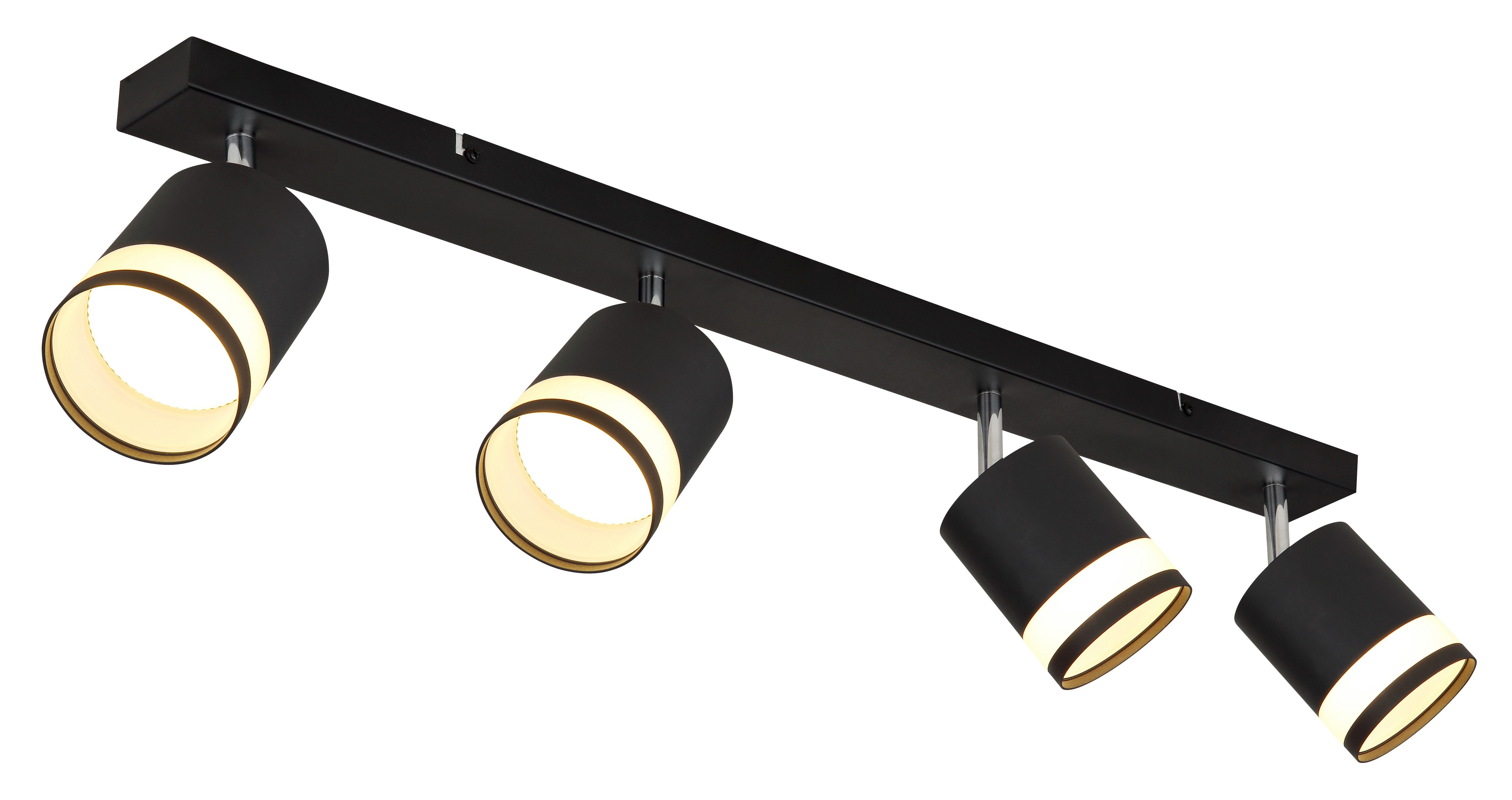 GLOBO LIGHTING Deckenstrahler LUCERO, Leuchtmittel wechselbar, Warmweiß, Deckenspot/schwarz/3000K/Wohnzimmer/Flur