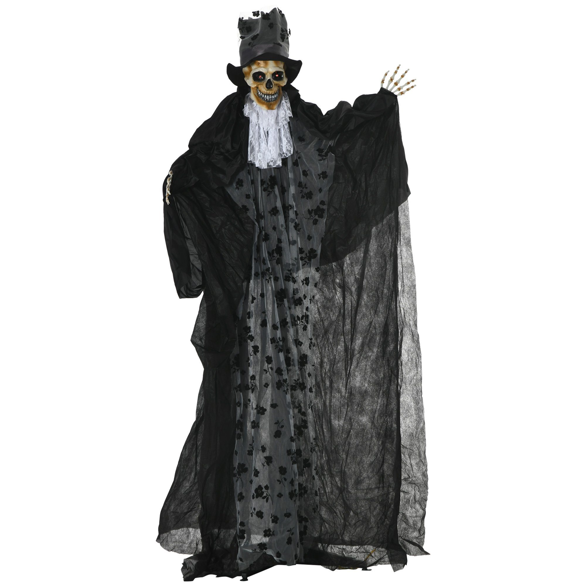 Outsunny Dekofigur Halloween-Dekoration mit Spezialeffekten und Soundfunktion (Set, 1 St., 1tlg), mit Leuchtern