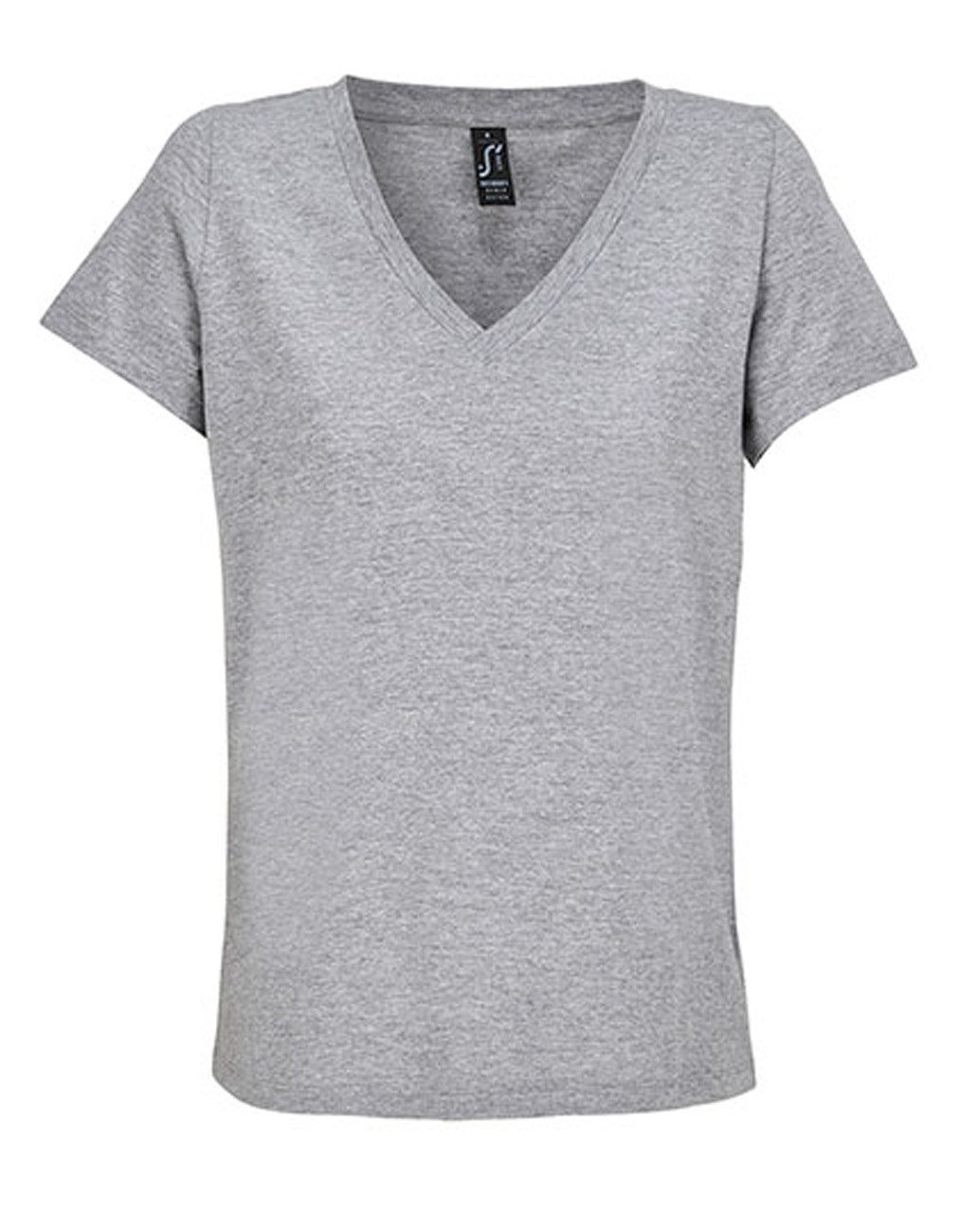 SOLS T-Shirt Damen V-Neck T-Shirt für Frauen Gr. XS bis XXL (1-tlg) aus 100% Baumwolle