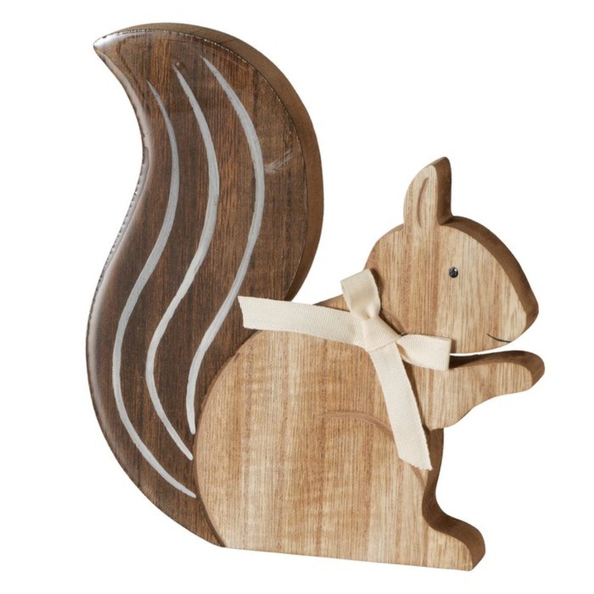 BOLTZE Dekofigur Eichhörnchen aus Holz H18cm