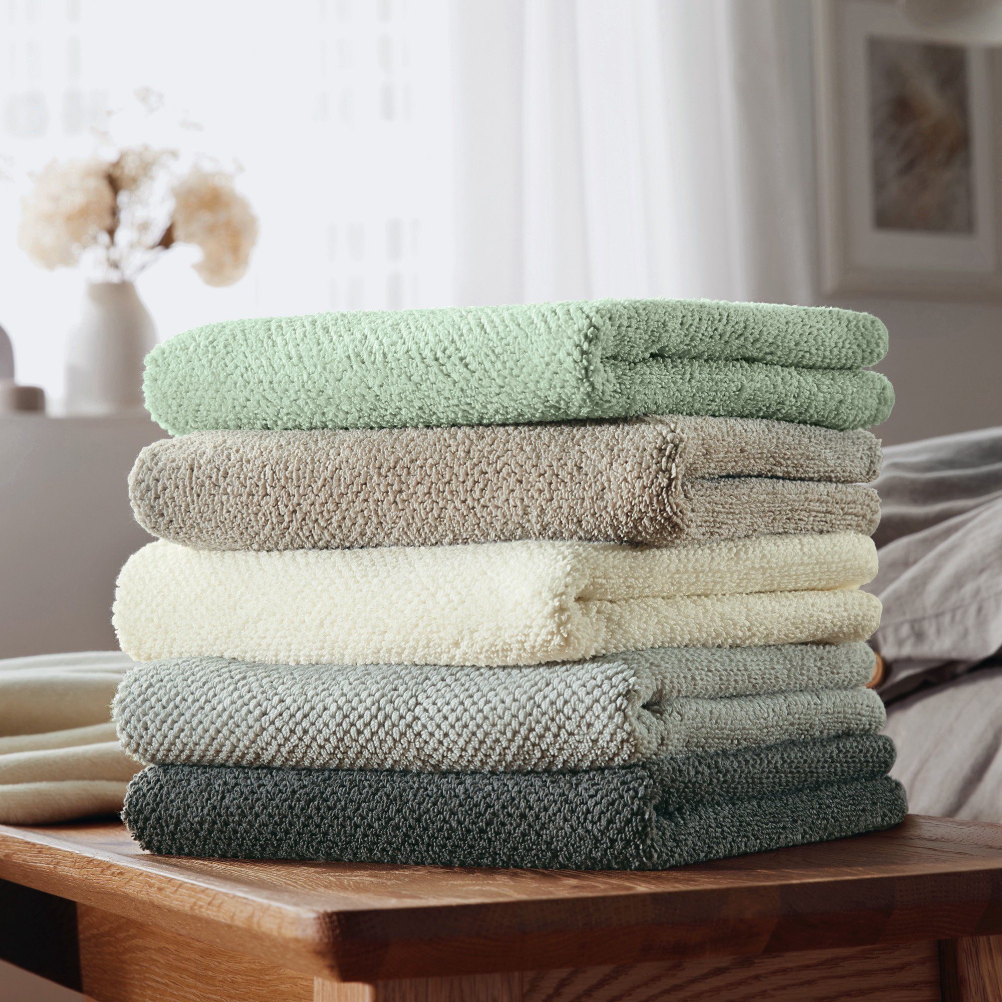 Erwin Müller Handtuch Handtuch "Achberg", Walk-Frottier Uni