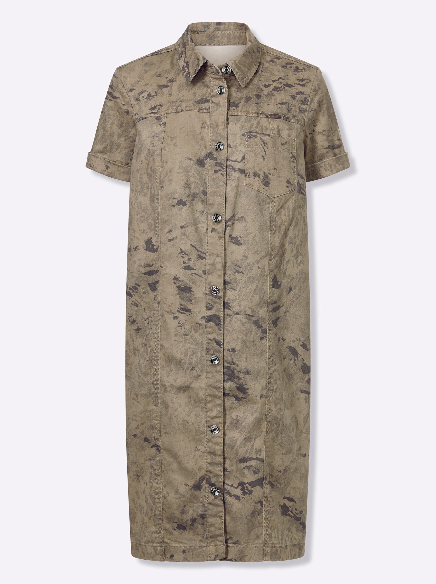 heine Etuikleid Druck-Kleid Kurzarm