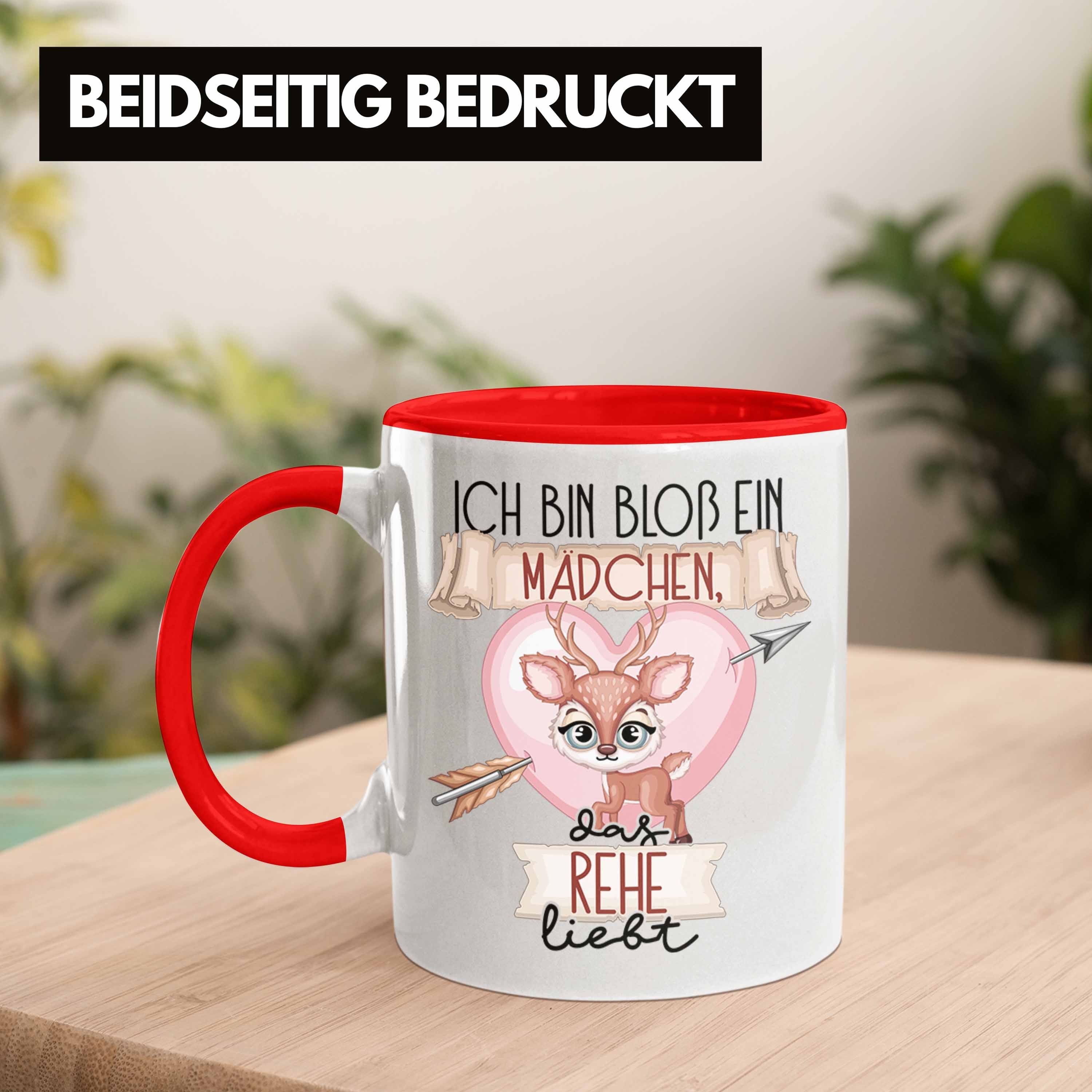 Tasse Das Trendation Frauen Tasse Reh Rot Rehe Rehe Ich Mädchen Bin Ein Bloß Geschenk Liebt