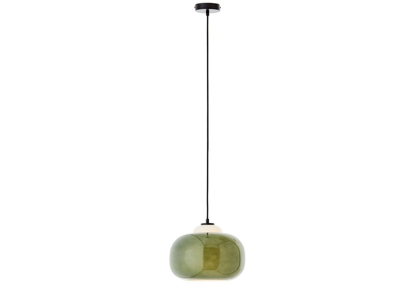 Brilliant Pendelleuchte Blop, ohne Leuchtmittel, Höhe 128,5 cm, Ø 30 cm, E27, kürzbar, Glas/Metall