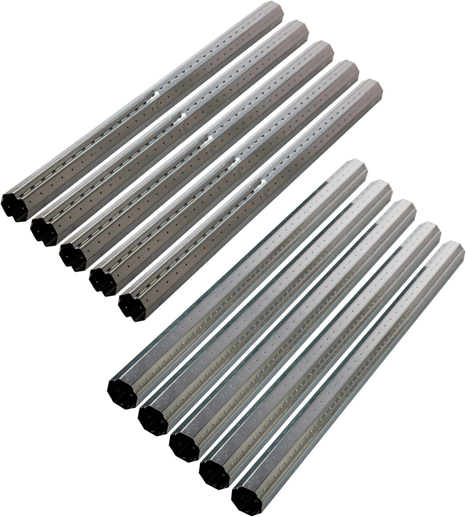 SCHELLENBERG Achtkantwelle zum Aufwickeln eines Rollladens, Durchmesser 40 mm oder 60 mm, 40 mm Durchmesser, Set, 5-St., Rollladenwelle für Mini-, und Maxisysteme, individuell kürzbar