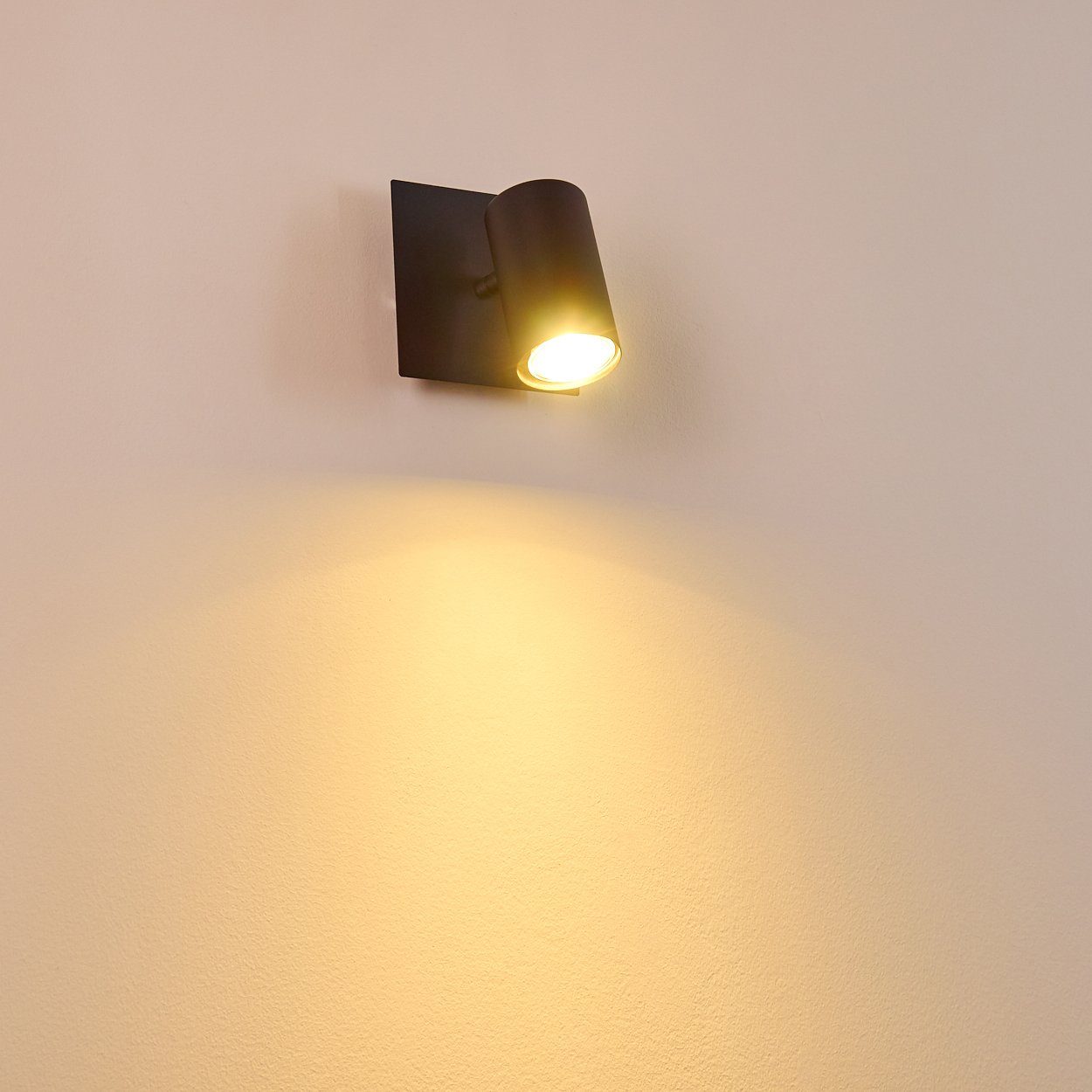 in Strahler, Wandlampe »Godo« ohne hofstein Wandleuchte 1xGU10 Leuchte moderne verstellbaren Metall aus mit Schwarz, Leuchtmittel,