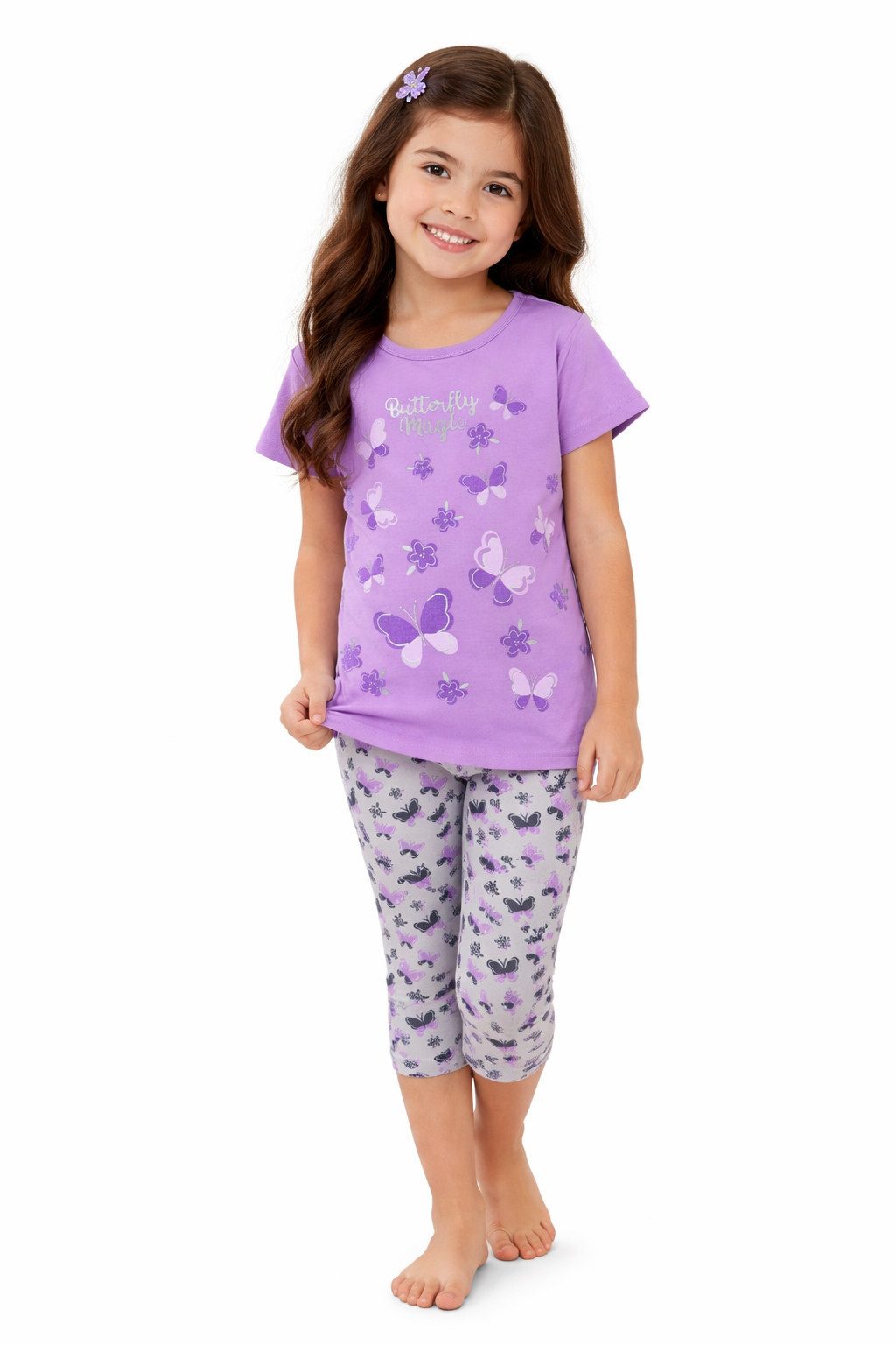 Hessis Shirt & Leggings Mädchen Sport- & Freizeitset, Shirt + Hose, MS25 (set, 2-tlg., Top & Leggins)