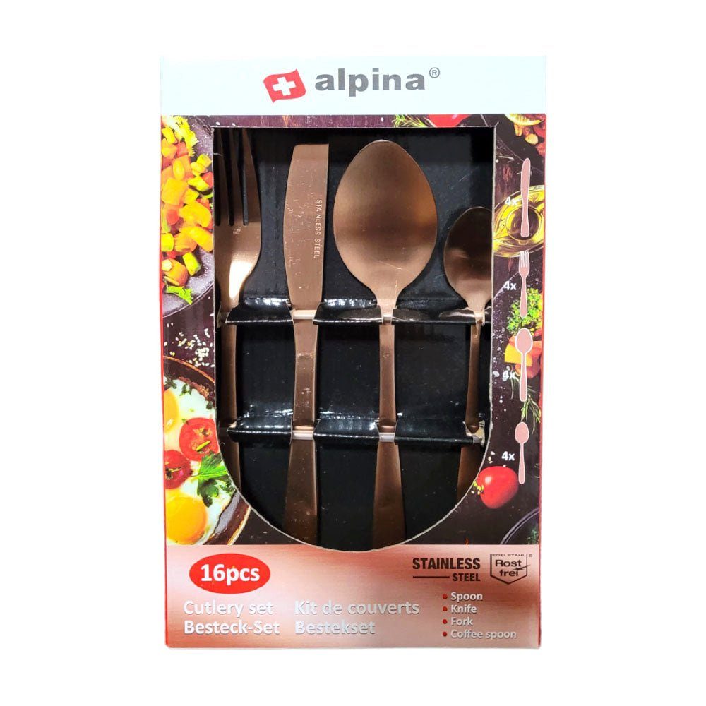 Alpina Besteck-Set Alpina Besteck-Set 16-teilig - Kupferfarben