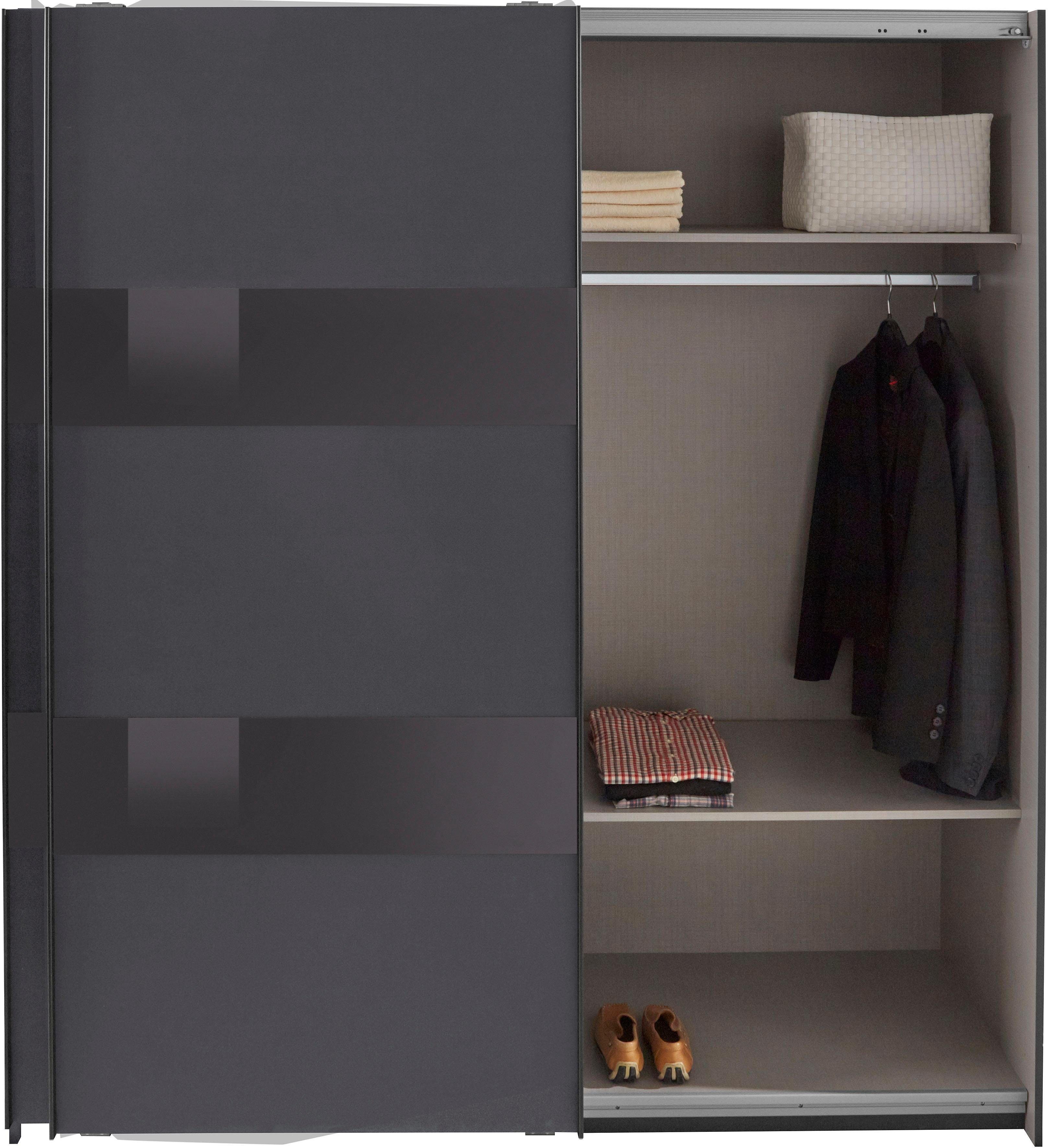 Wimex Schwebetürenschrank Altona mit Glaselementen und zusätzlichen Einlegeböden – Bild 4 von 5