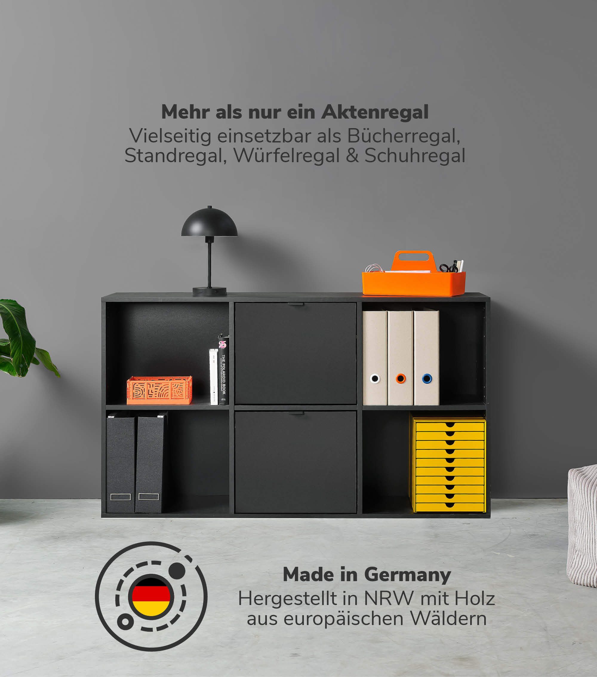 mokebo Aktenregal Der Verstauer, 4 Fächer günstig online kaufen
