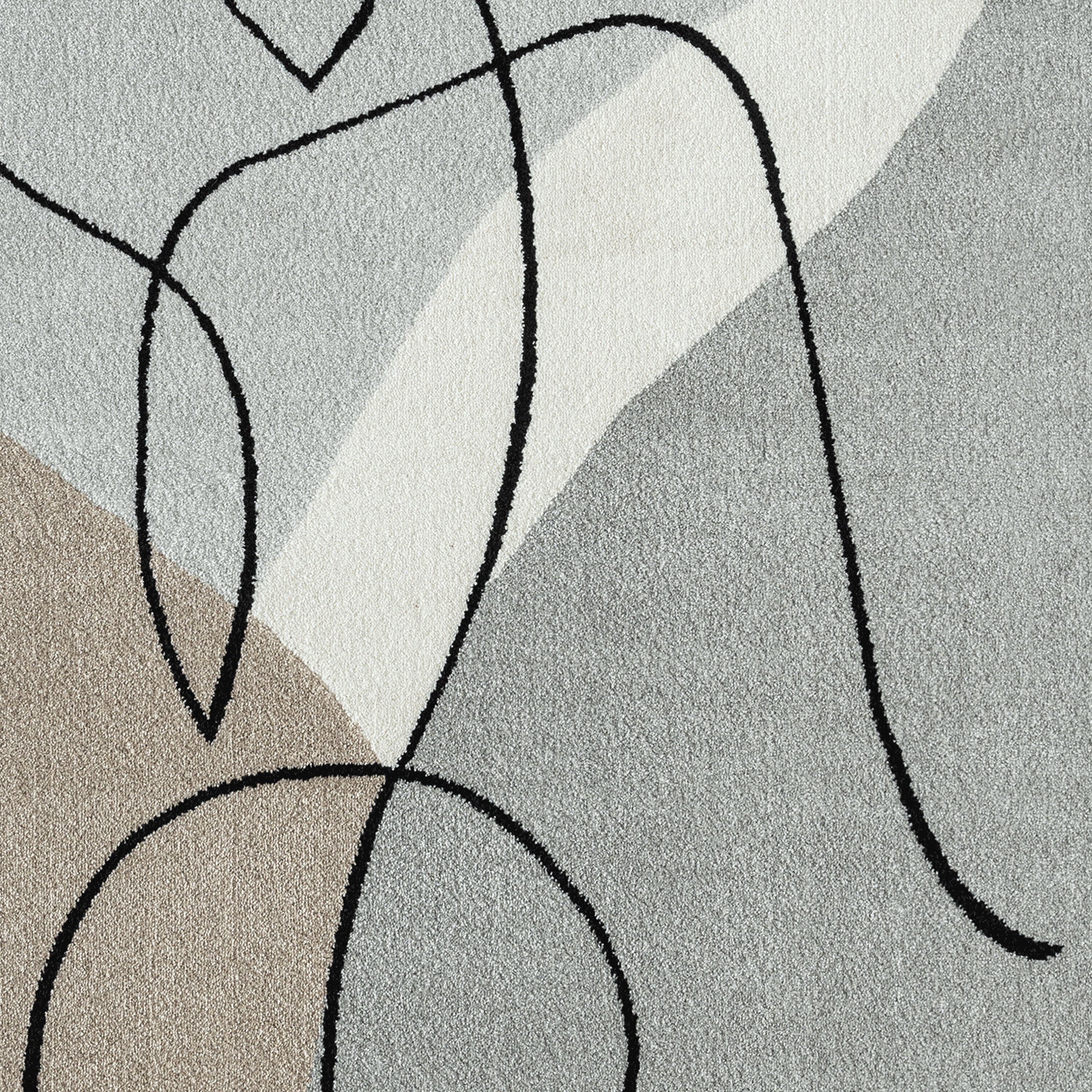 Carpetia Teppich Designer-Teppich in Pastell-Grautönen mit günstig online kaufen