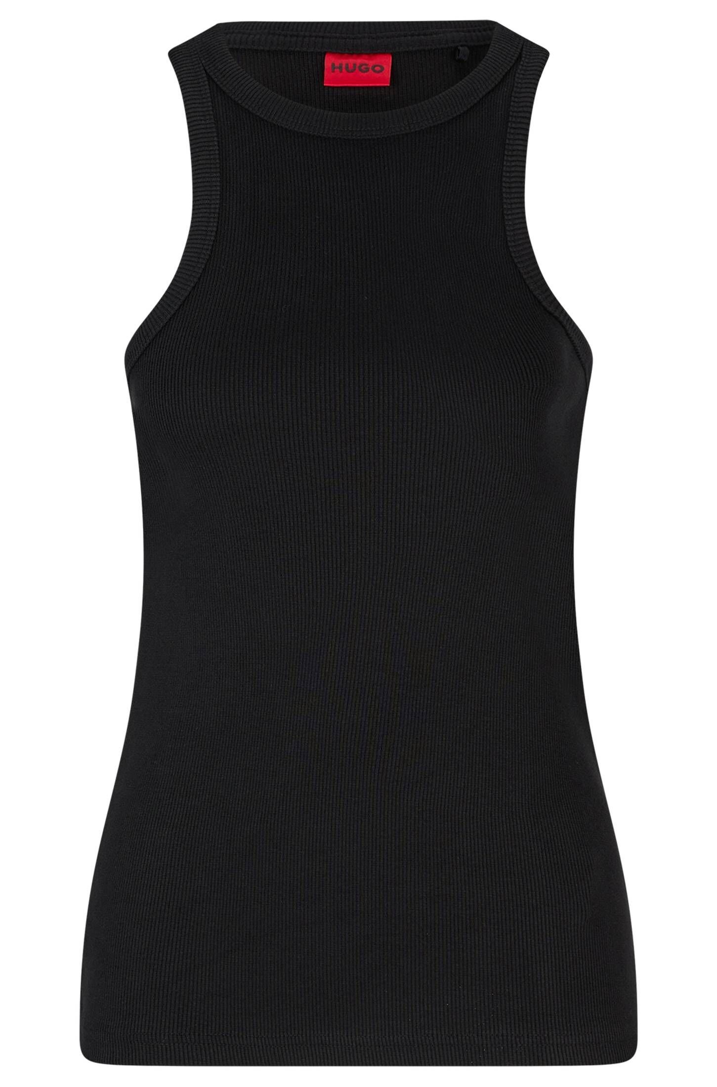 HUGO T-Shirt Damen Tanktop CLASSIC TANK Slim Fit (1-tlg) schwarz (15)