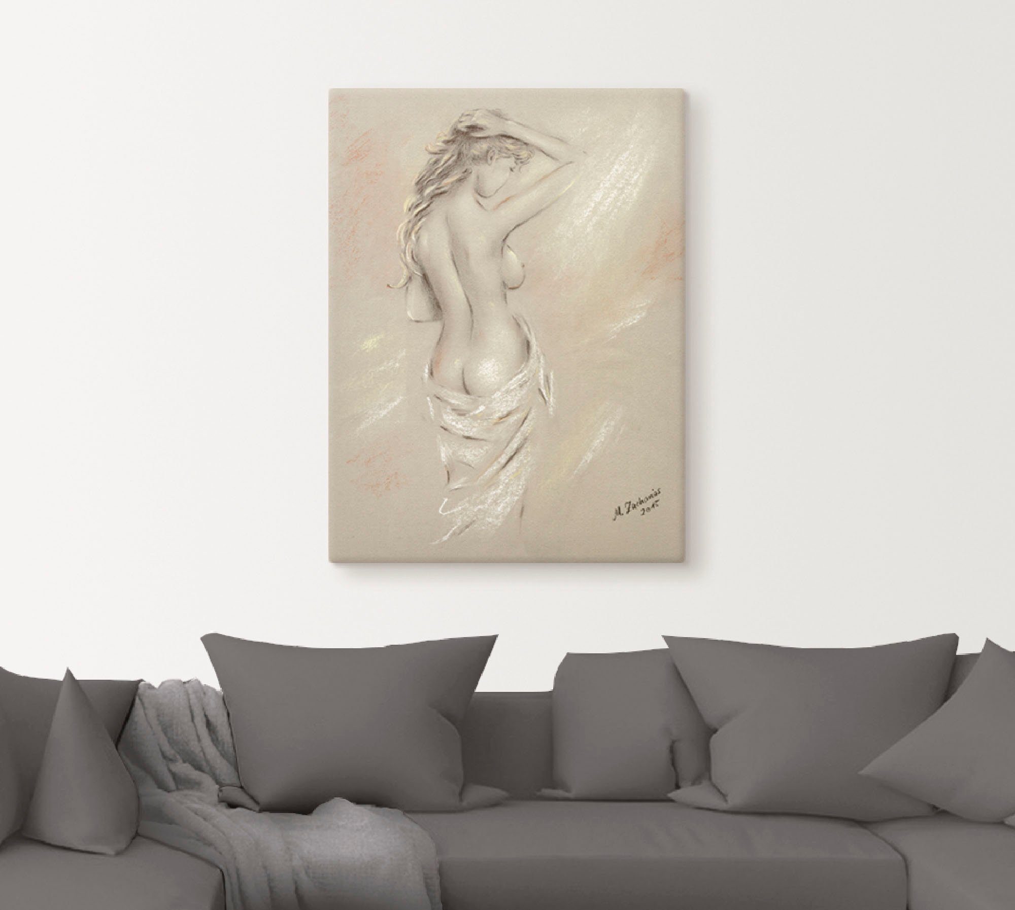 Artland Wandbild Reizvolle Rundungen - weiblicher Akt, Frau (1 St), als Leinwandbild, Poster in verschied. Größen